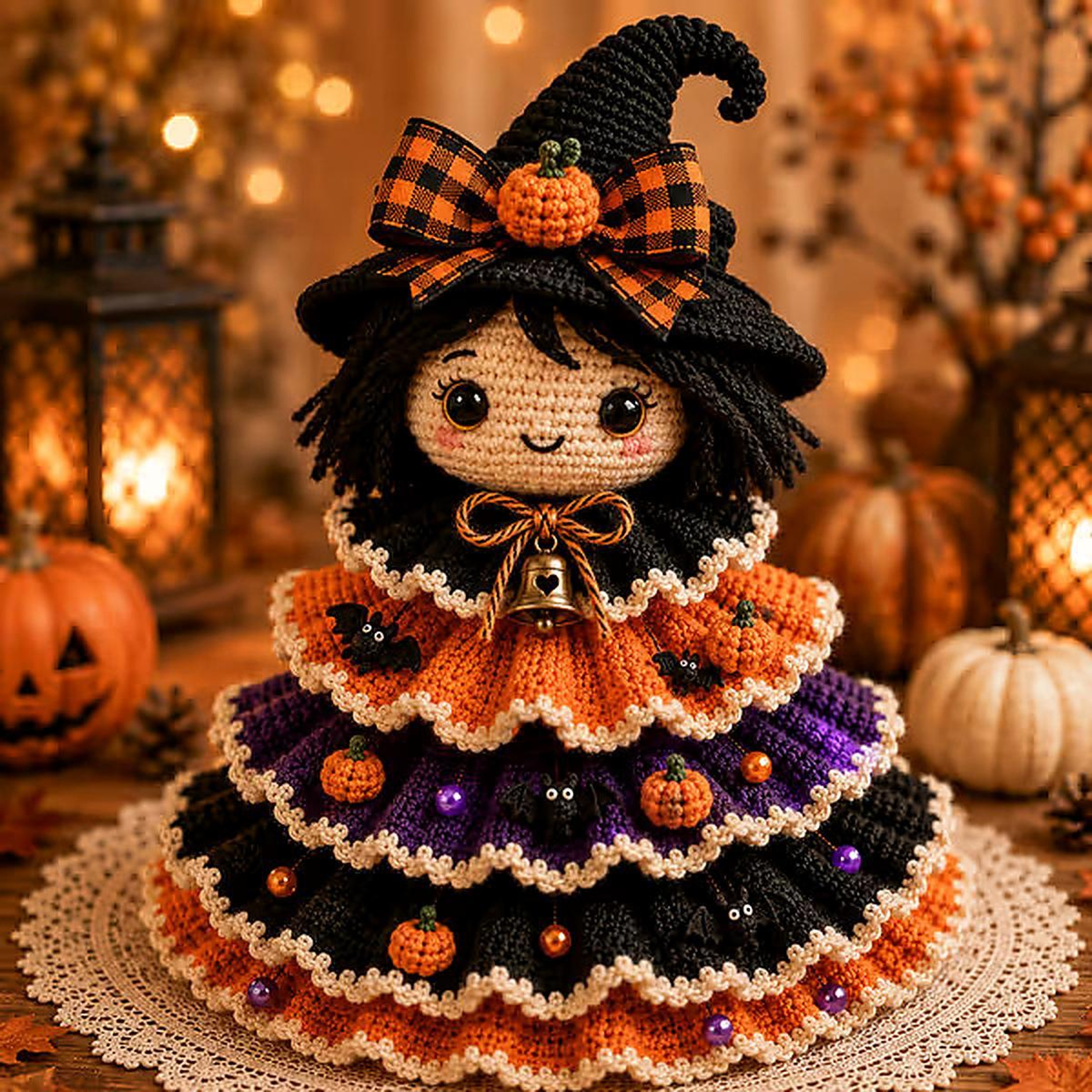Halloween Crochet DIY Kit For Tabletop Decorations With 9 Character Styles 9