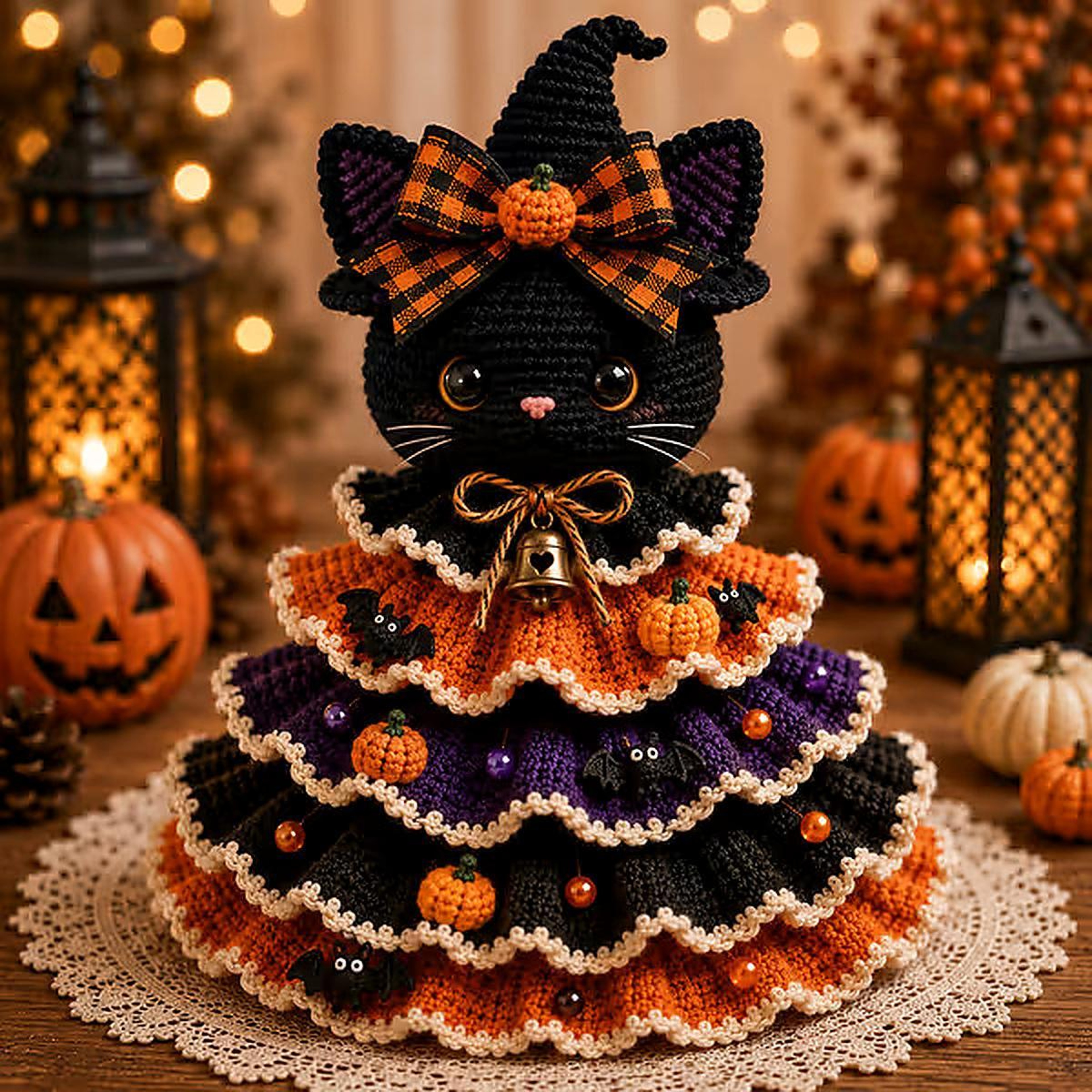 Halloween Crochet DIY Kit For Tabletop Decorations With 9 Character Styles 11