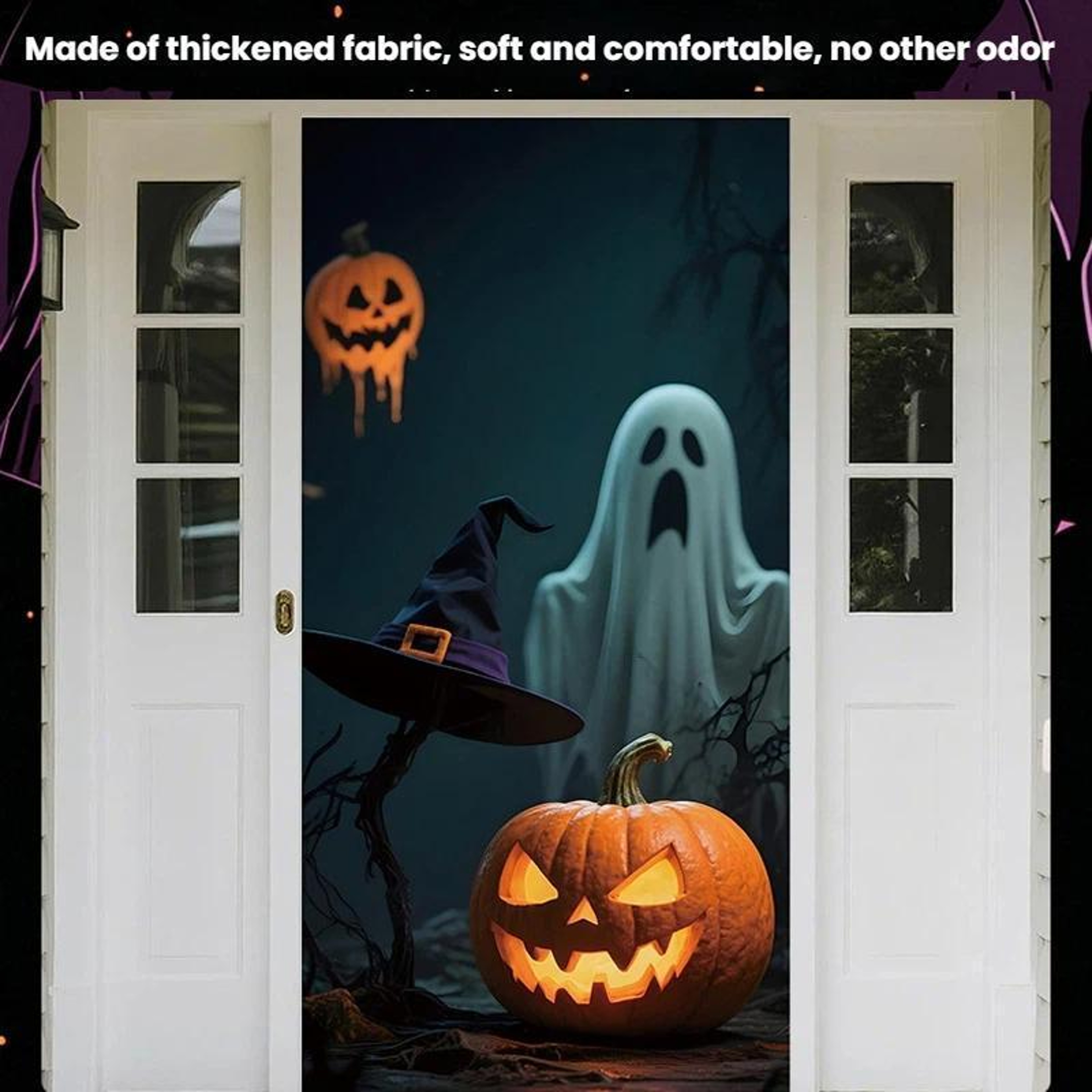 Halloween Door Hanger Curtain Decoration with Water-Resistant Polyester Fabric – view 2