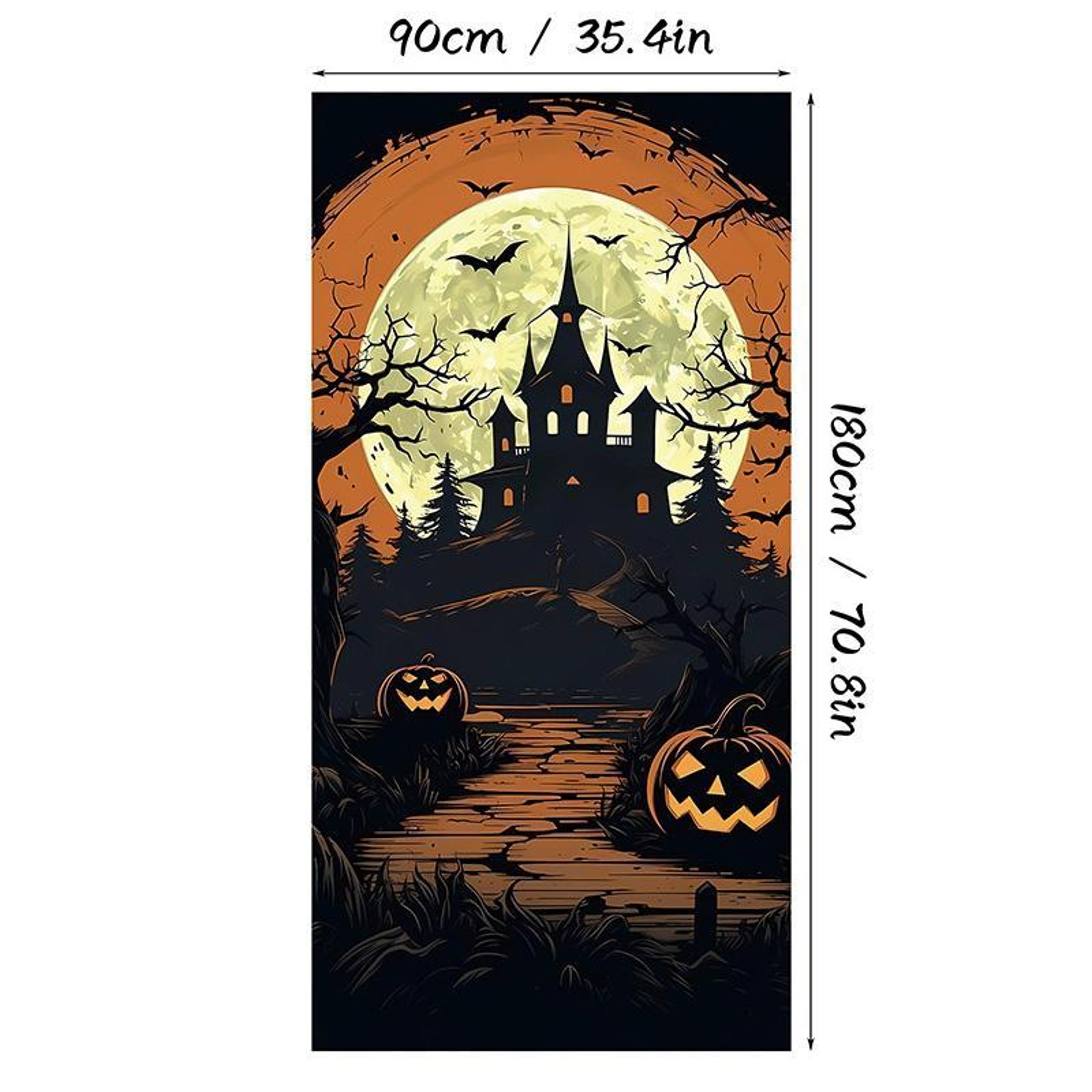 Halloween Door Hanger Curtain Decoration with Water-Resistant Polyester Fabric – view 5