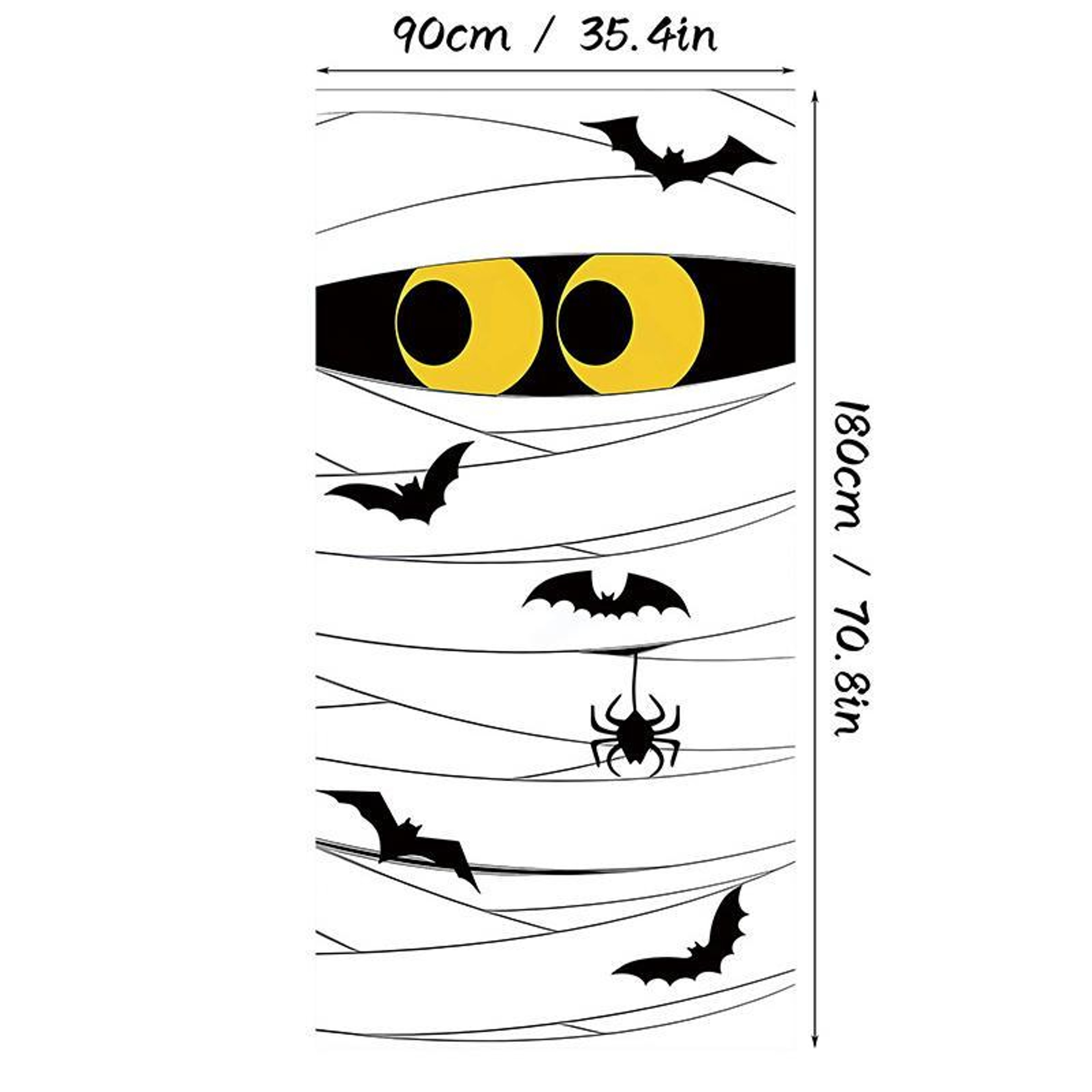 Halloween Door Hanger Curtain Decoration with Water-Resistant Polyester Fabric – view 9