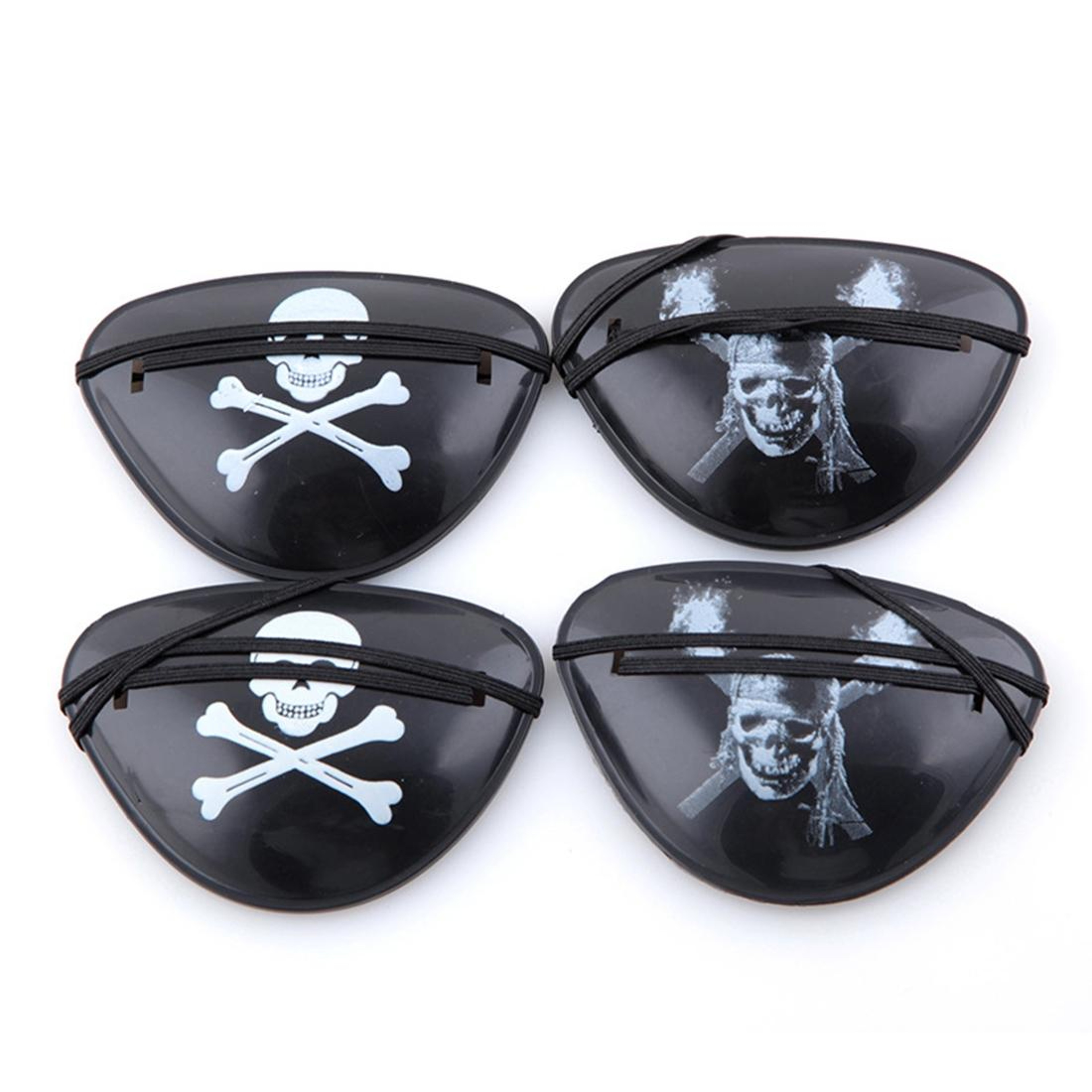 Halloween Pirate Eye Patch  Plastic Costume Accessory With Random Pattern 1