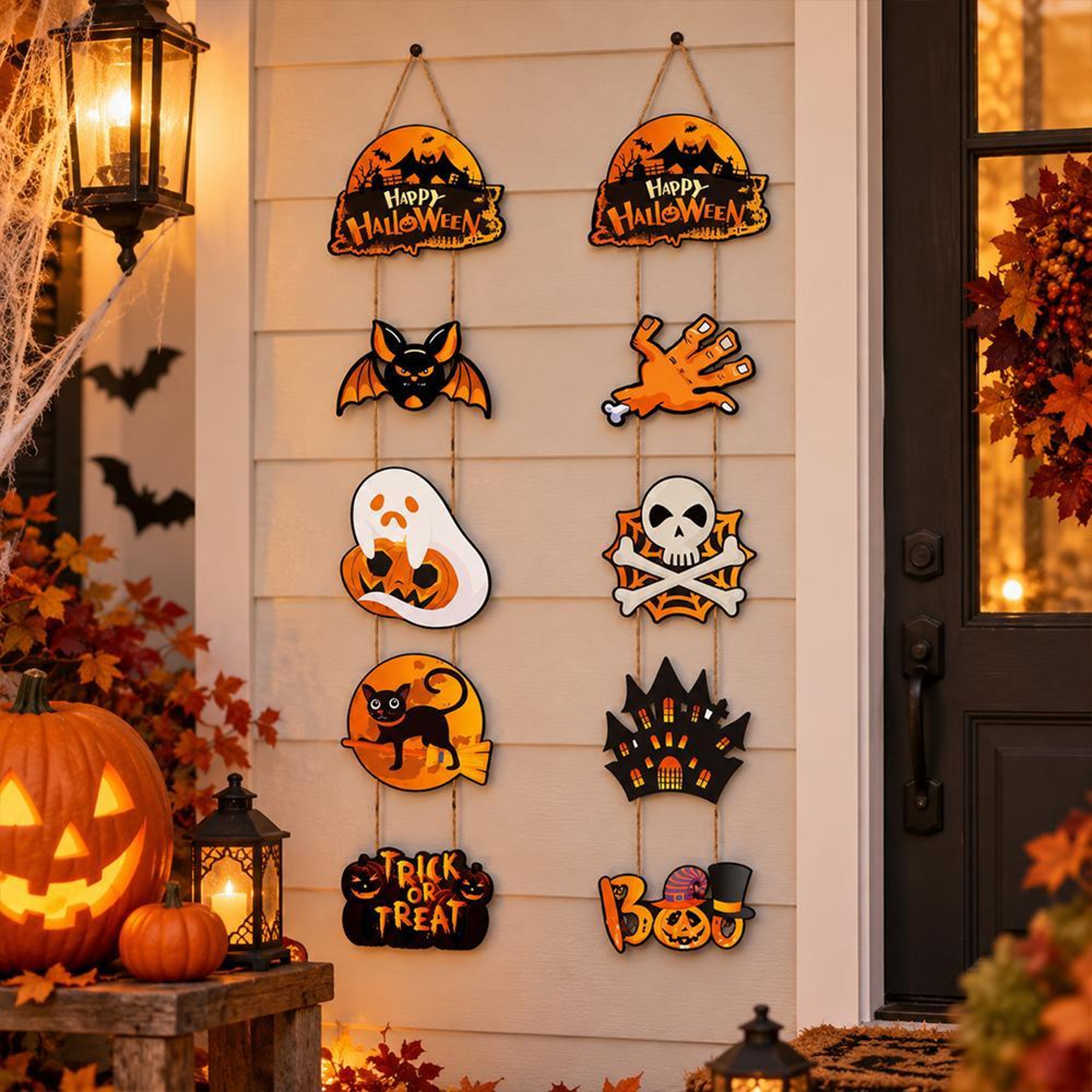 Halloween TrickorTreat Door And Window Hanging Decoration Kit 6