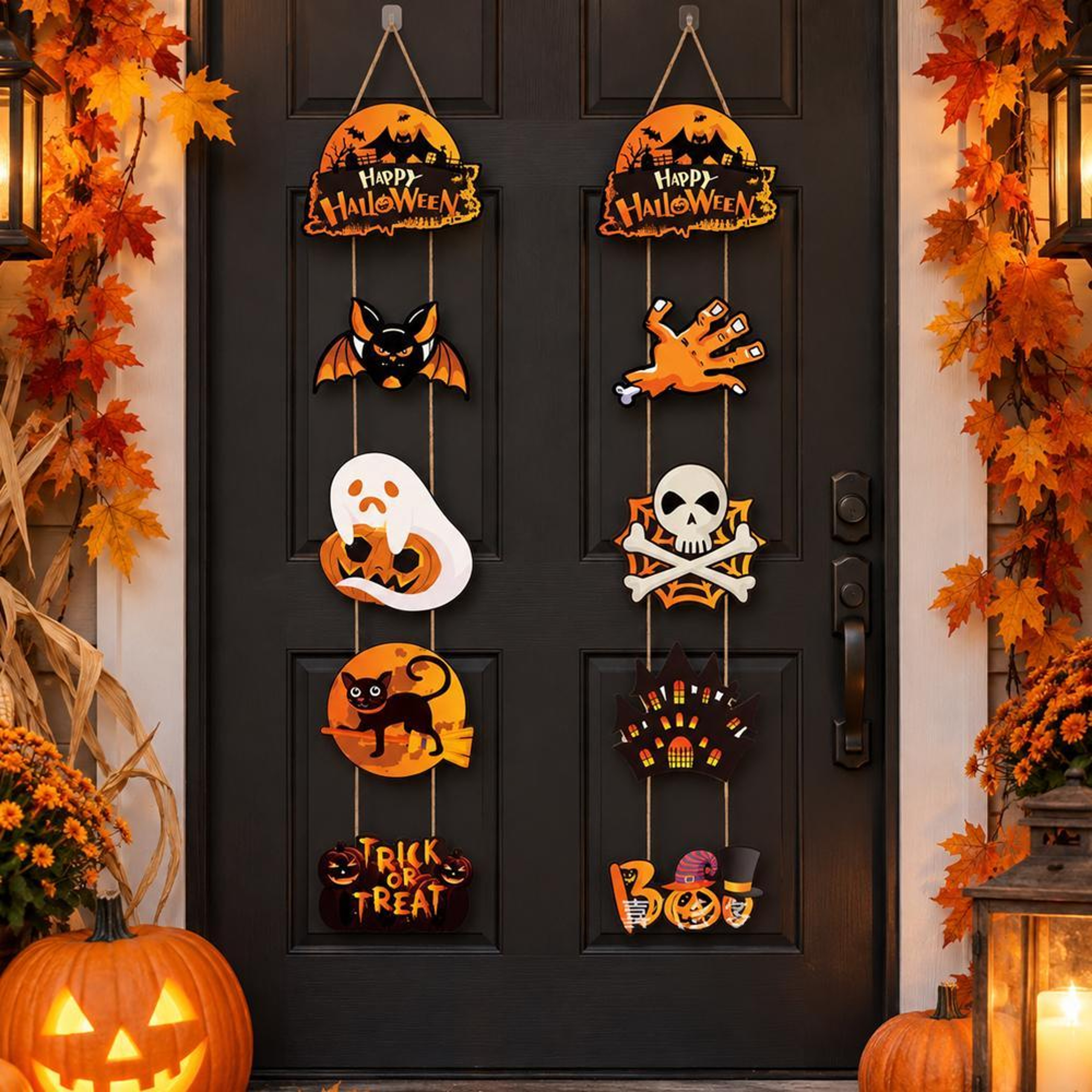 Halloween TrickorTreat Door And Window Hanging Decoration Kit 11