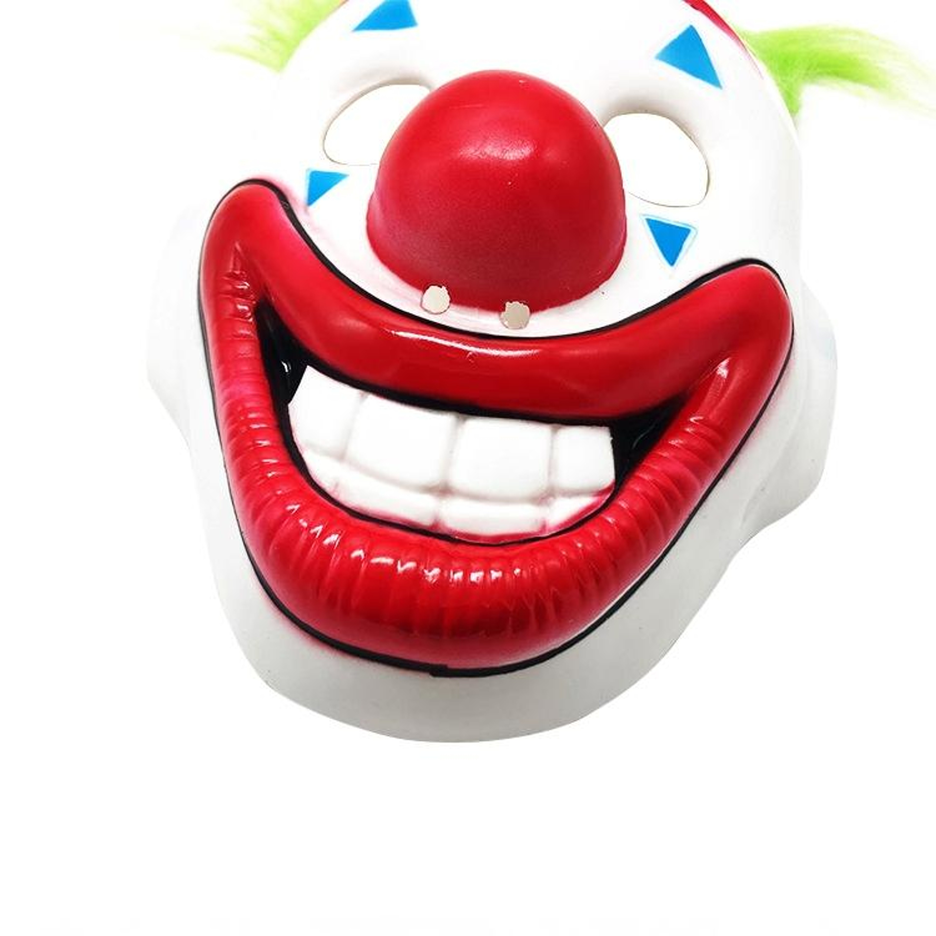 Halloween Horror Clown Mask With Wig For Spooky Costume Parties 4