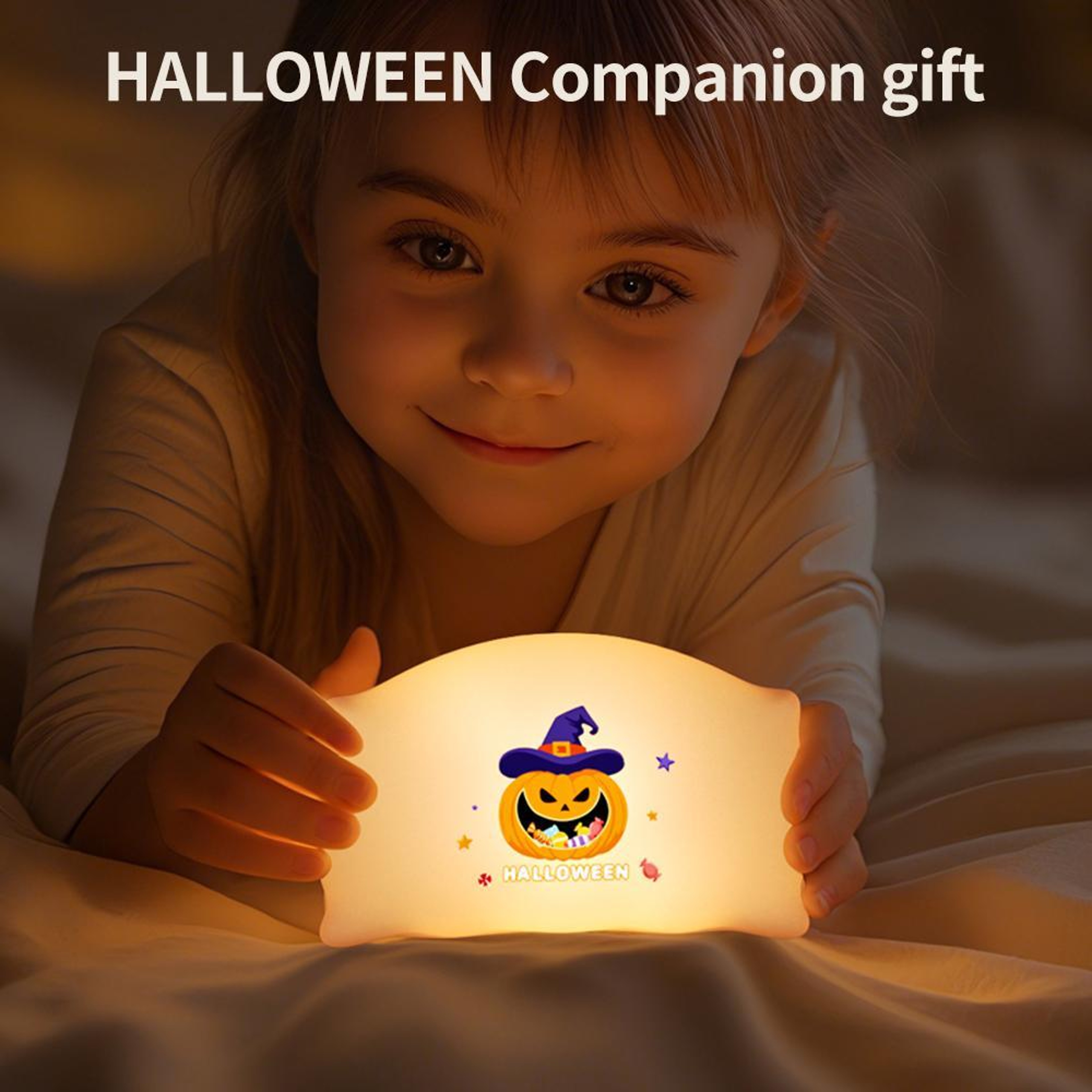 Halloween Pillow Silicone Night Light with Touch Control and 3 Brightness Levels – view 5