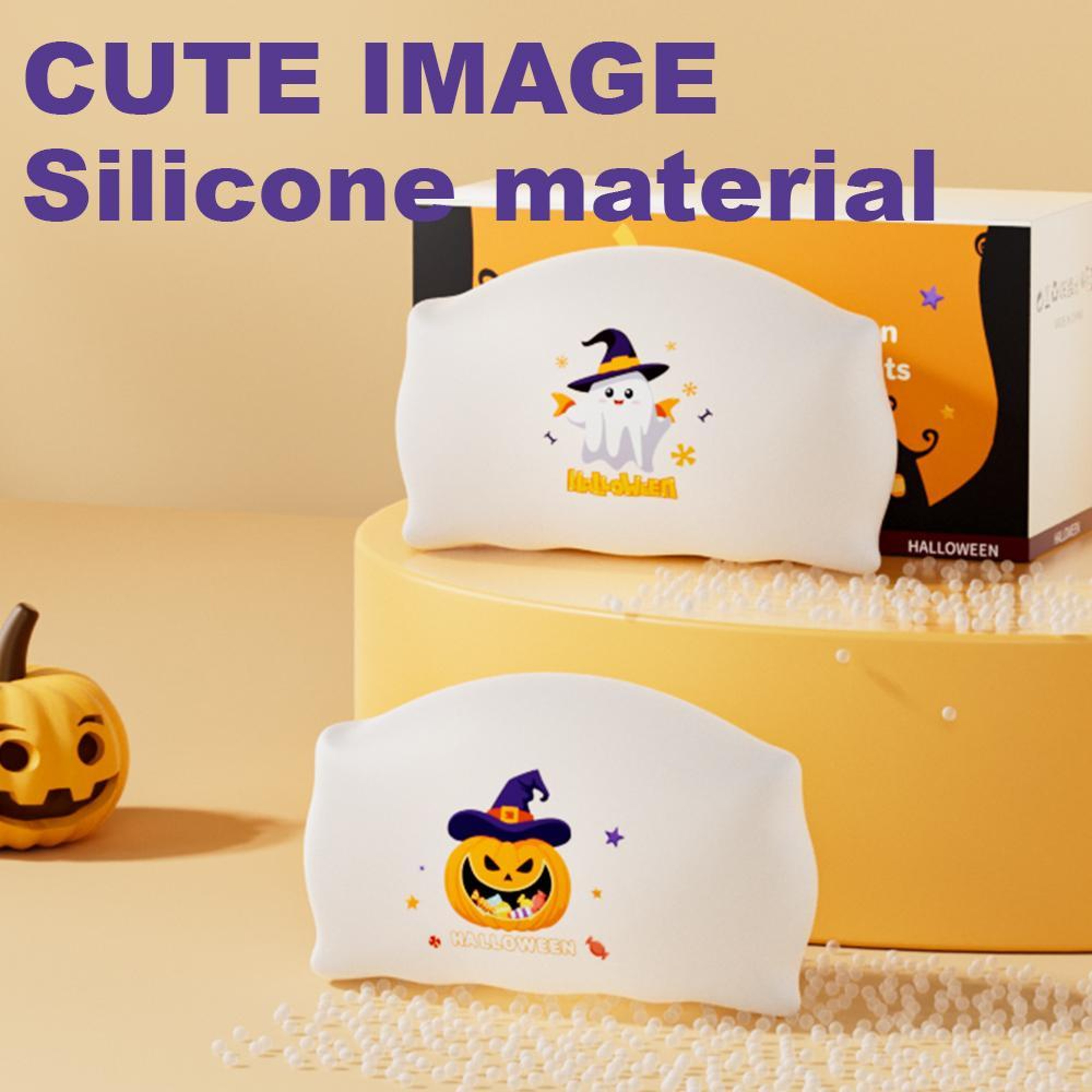 Halloween Pillow Silicone Night Light with Touch Control and 3 Brightness Levels – view 9