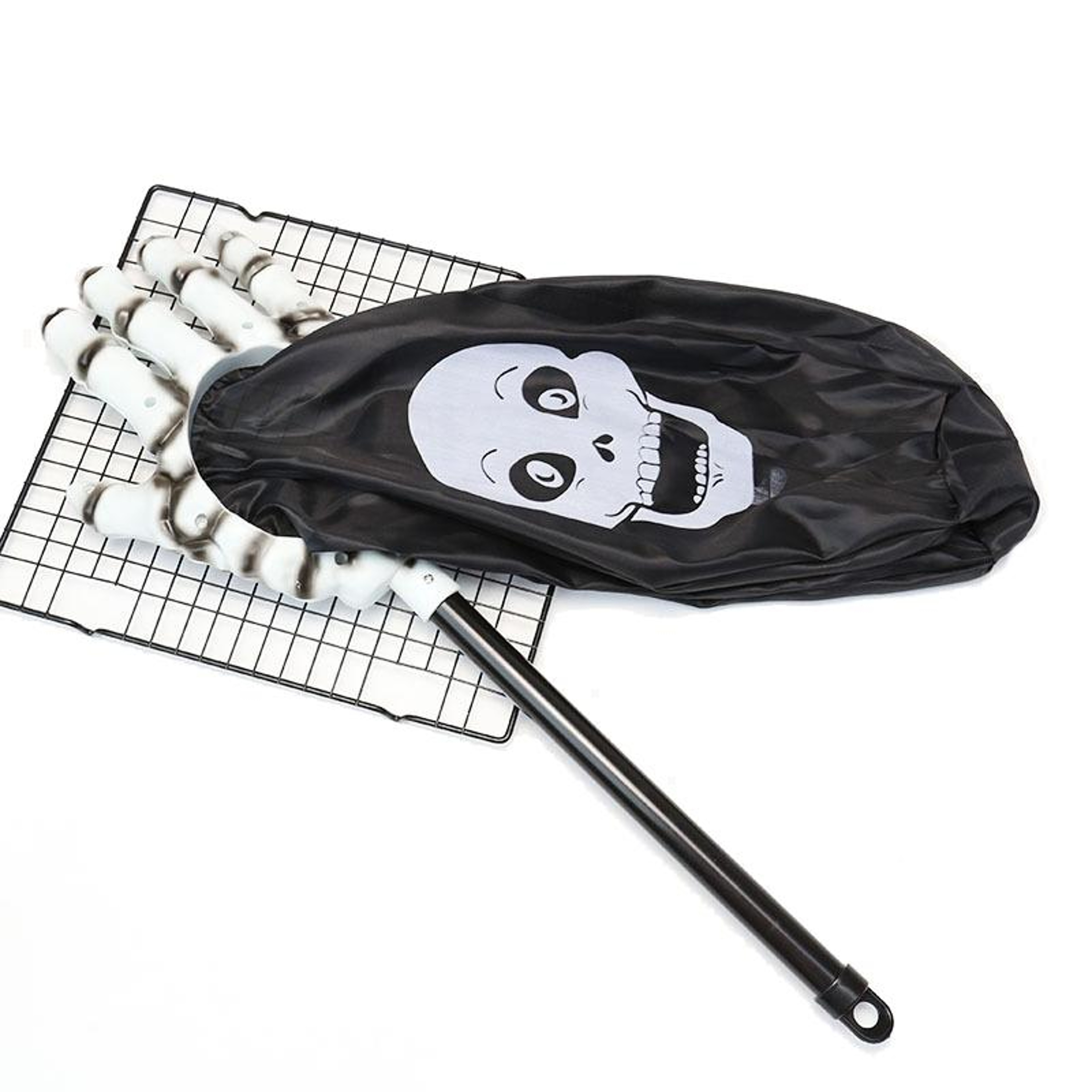 Halloween Trick Or Treat Candy Bag With Skull Print And Palm Handle 6