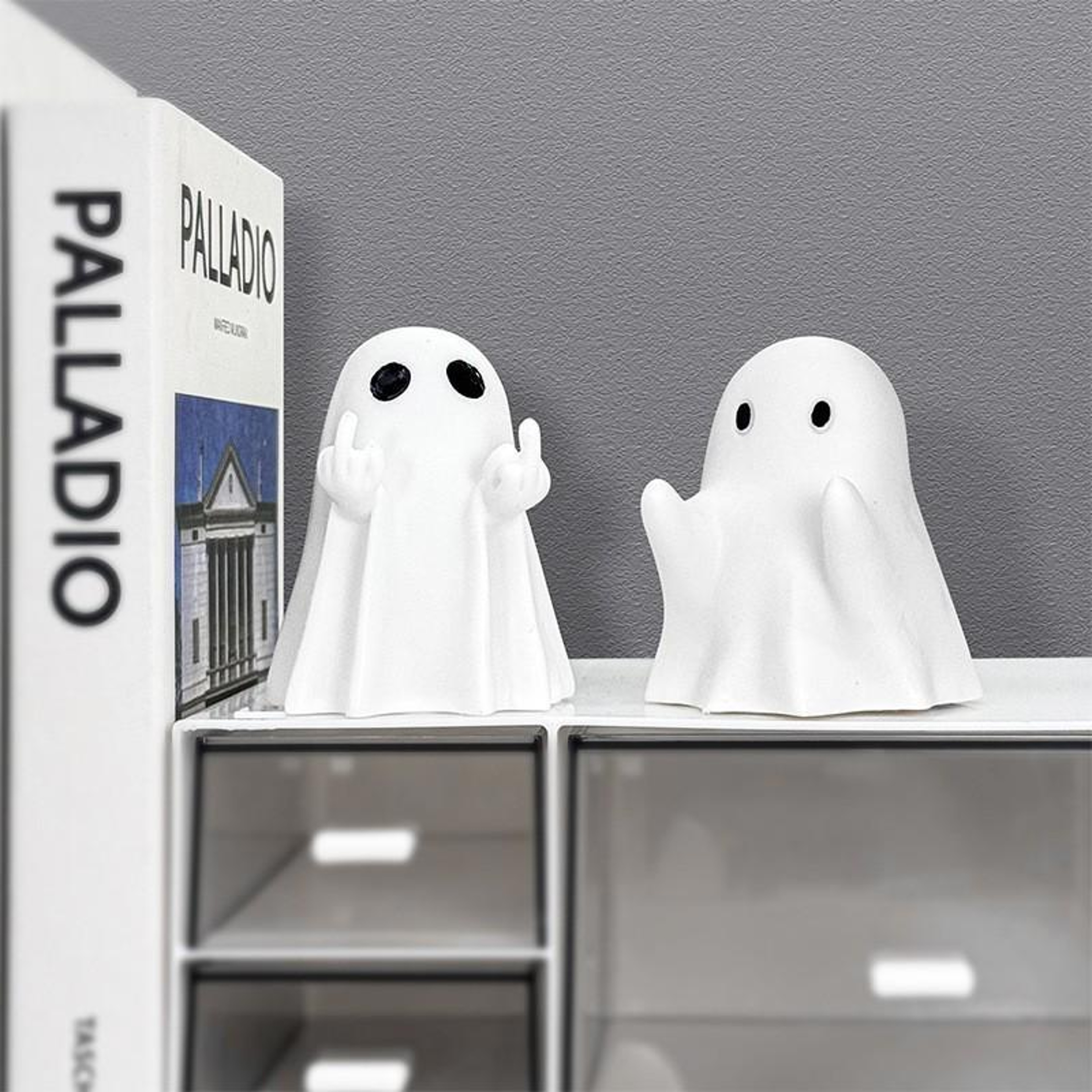 Halloween Ghost Figurine Vinyl Desktop Ornament For Tabletop Decor 2