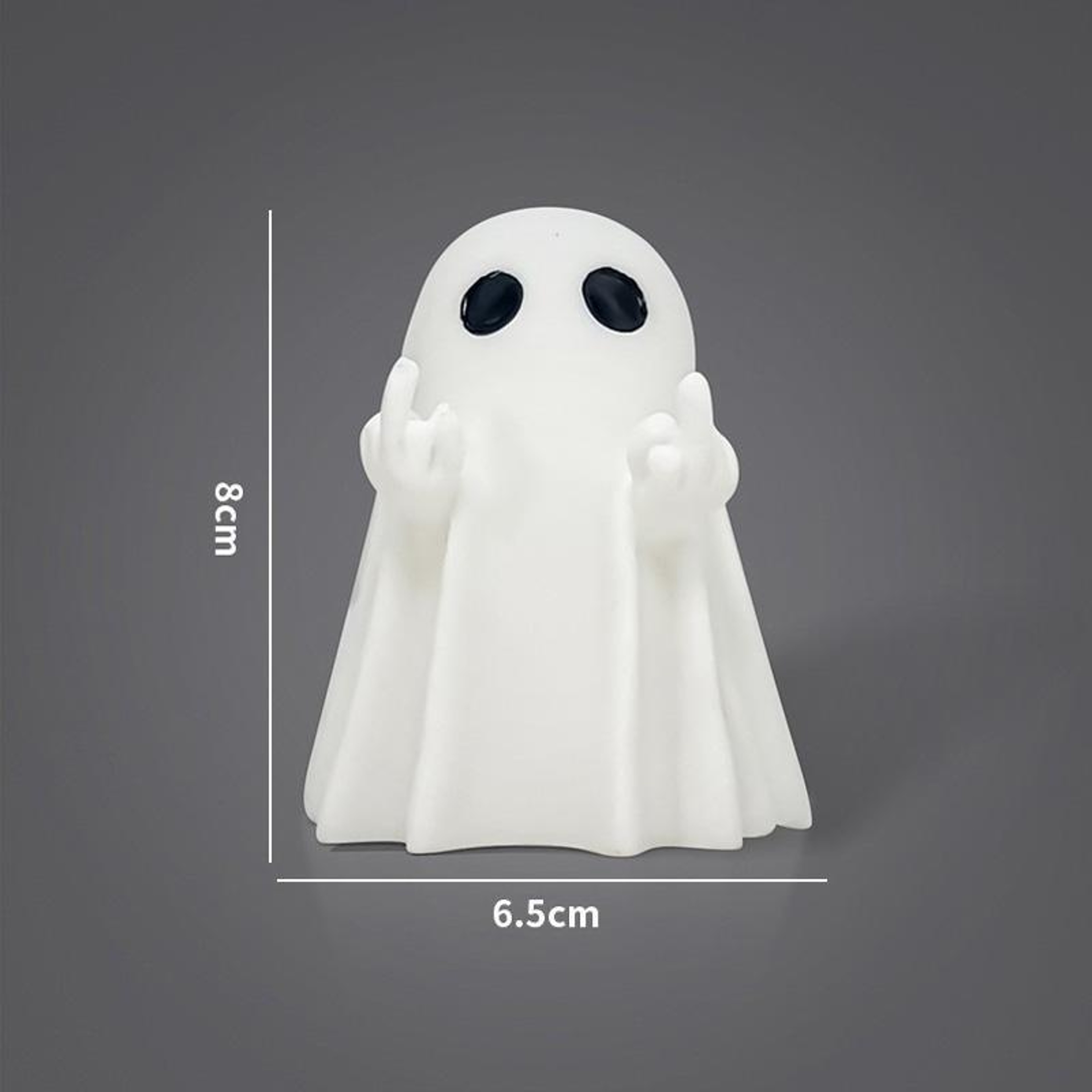 Halloween Ghost Figurine Vinyl Desktop Ornament For Tabletop Decor 7