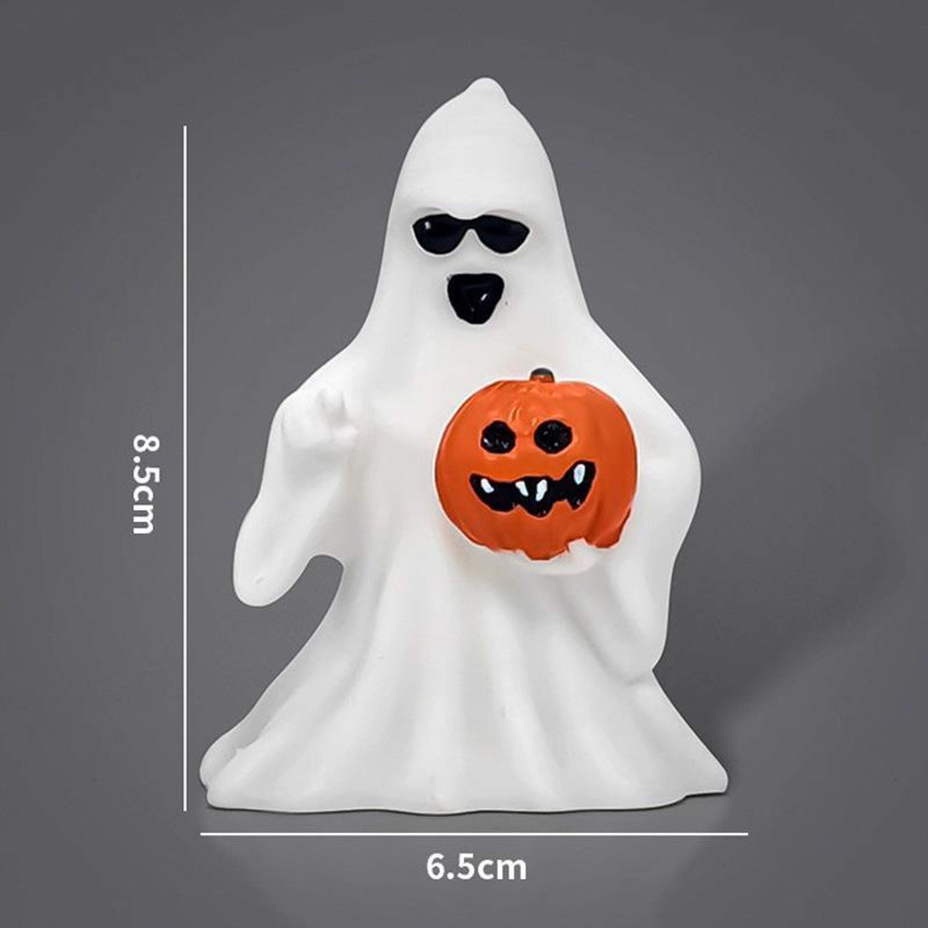Halloween Ghost Figurine Vinyl Desktop Ornament For Tabletop Decor 6