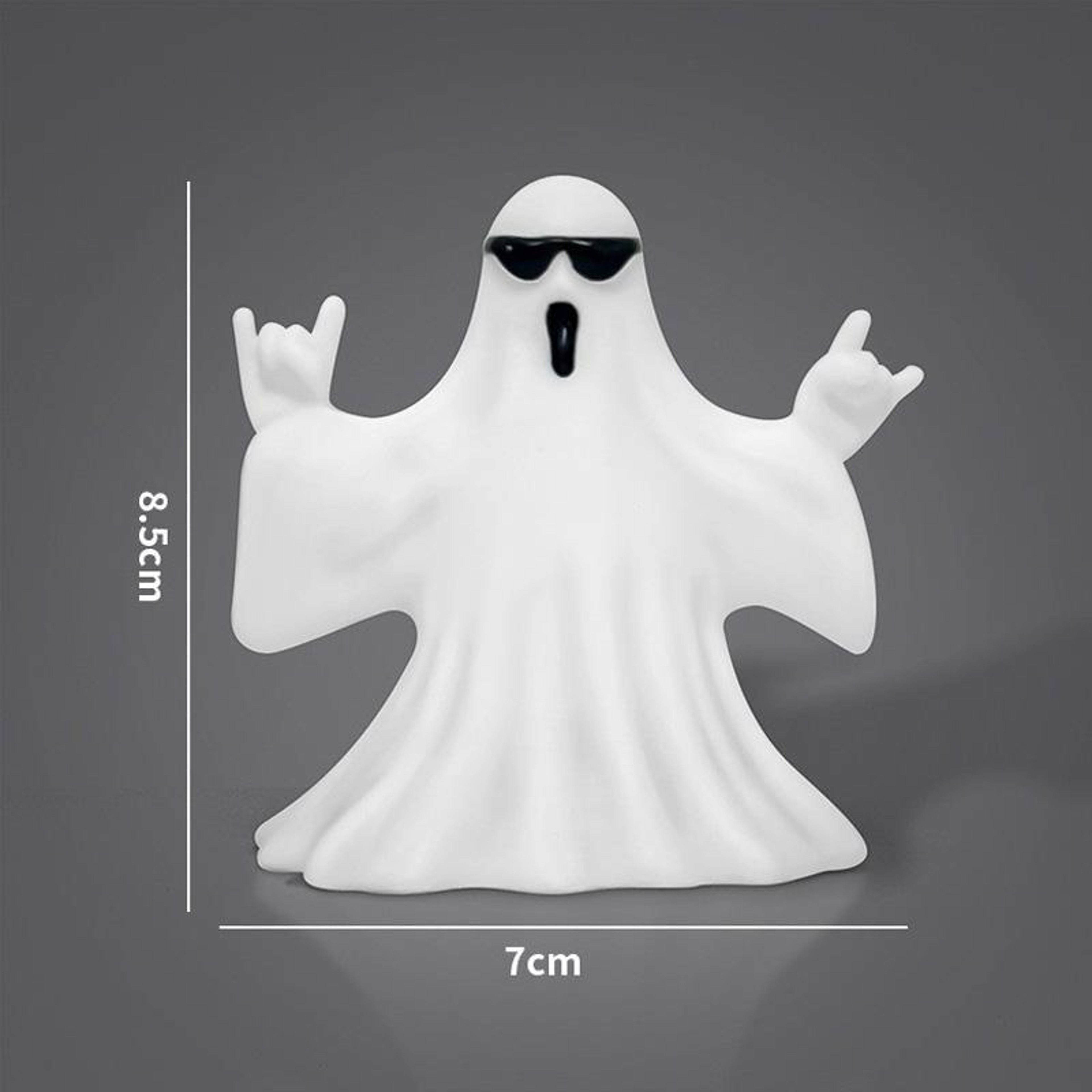 Halloween Ghost Figurine Vinyl Desktop Ornament For Tabletop Decor 5