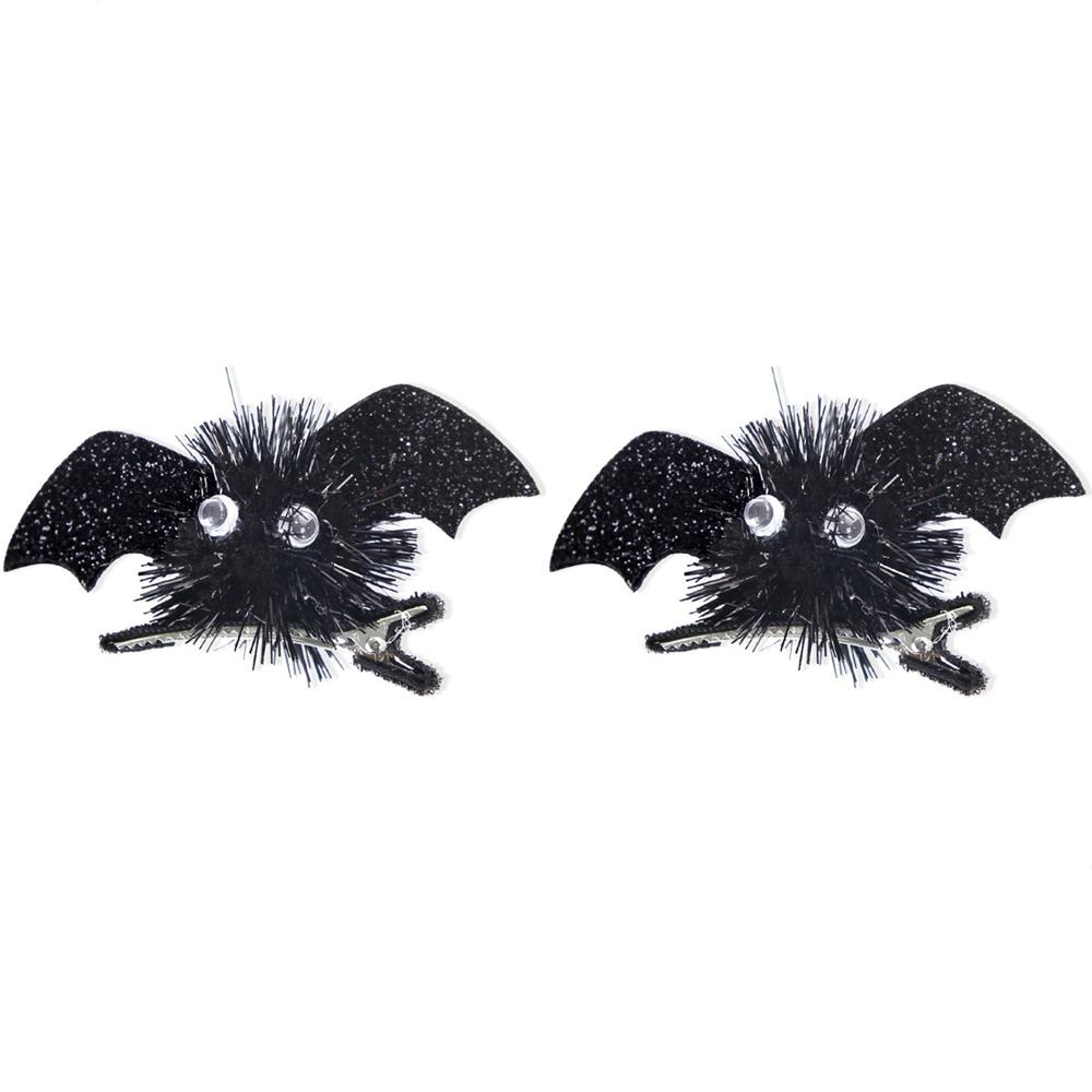 Halloween Bat Hair Clips For Kids Glitter Costume Hair Accessories 0