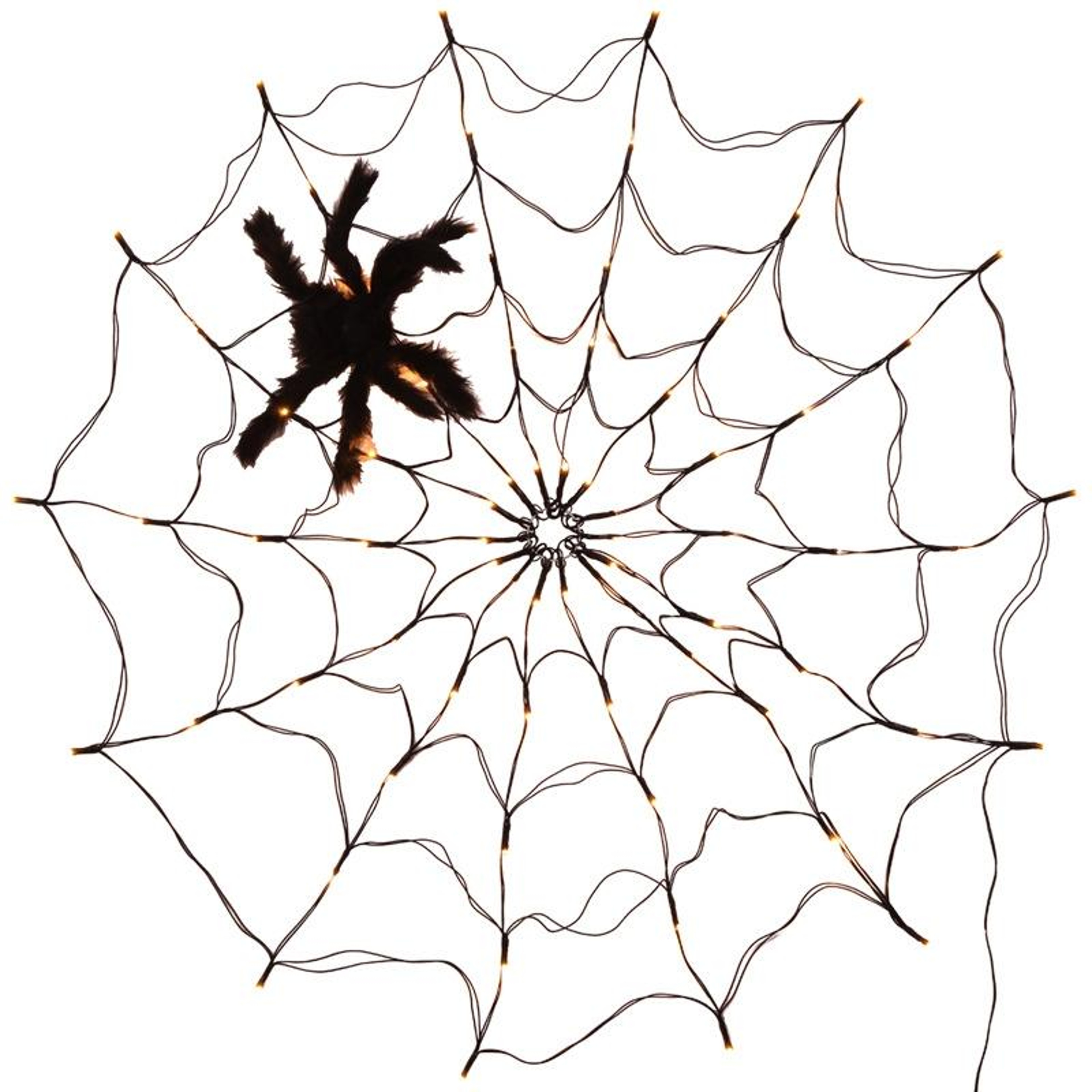 LED Spider Web Halloween Decoration With Remote Control And 8 Lighting Modes 1