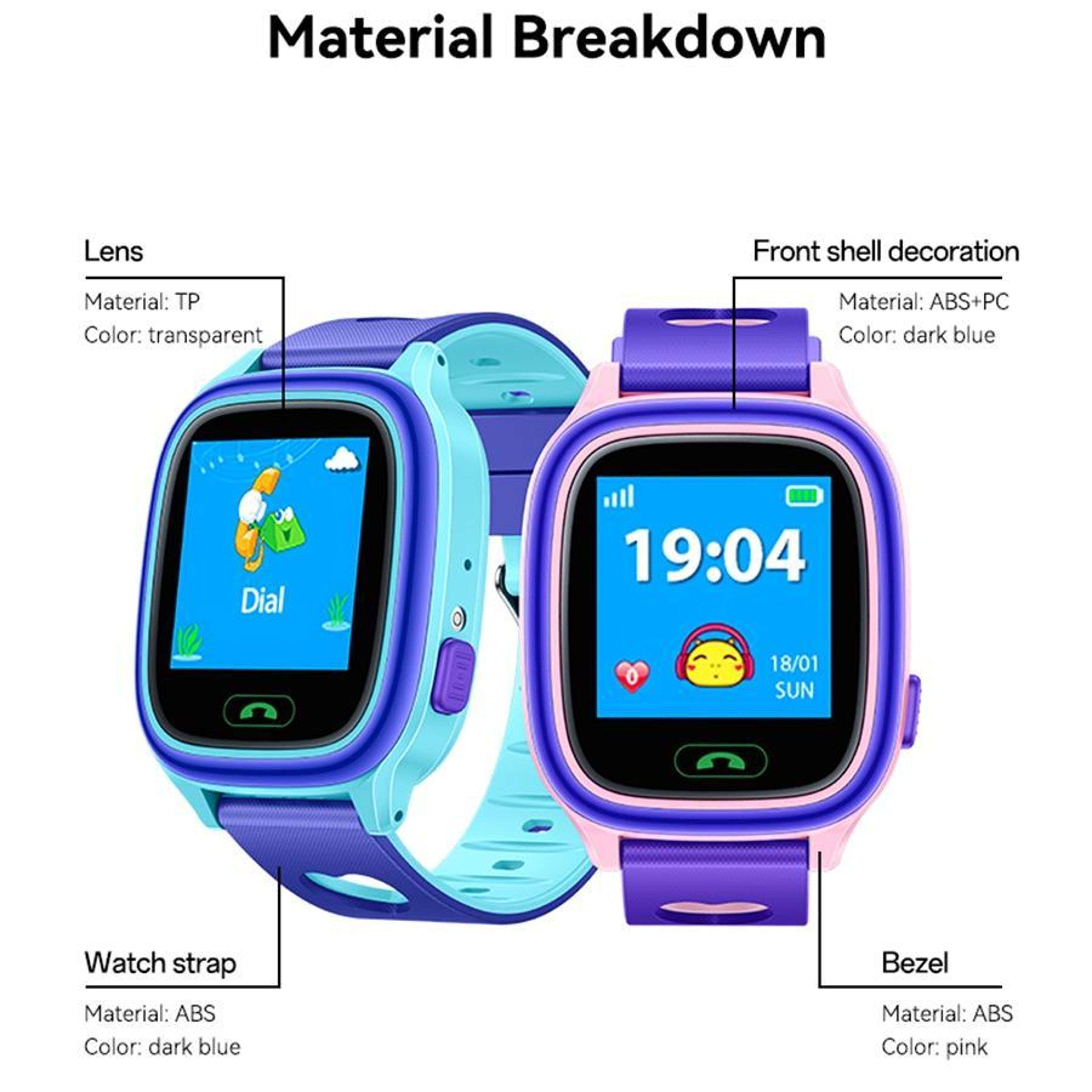 Smartwatch with Calling and LBS Location Tracking – view 3