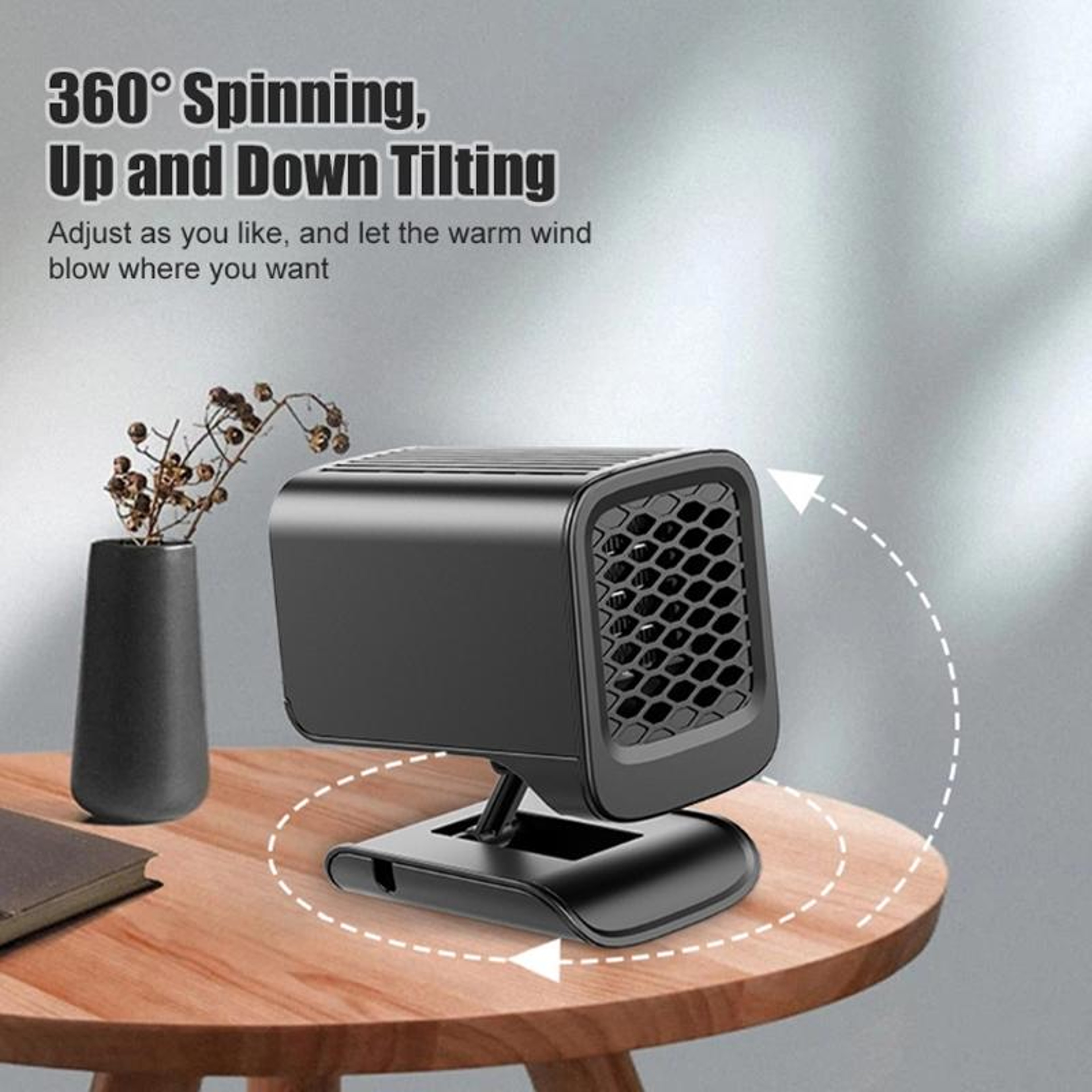 12V Car Windshield Defroster Heater with 360° Adjustable Airflow – view 6
