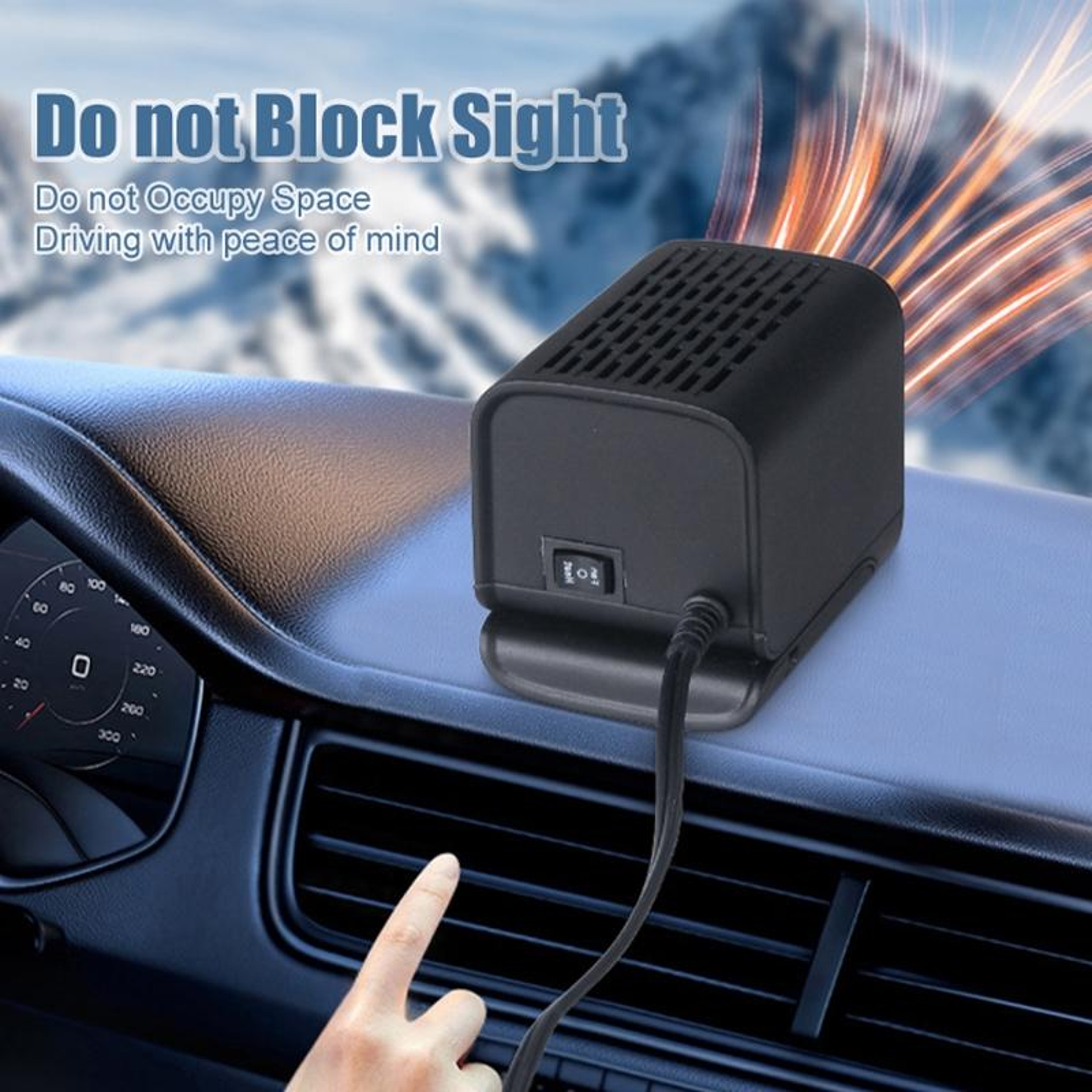 12V Car Windshield Defroster Heater with 360° Adjustable Airflow – view 8