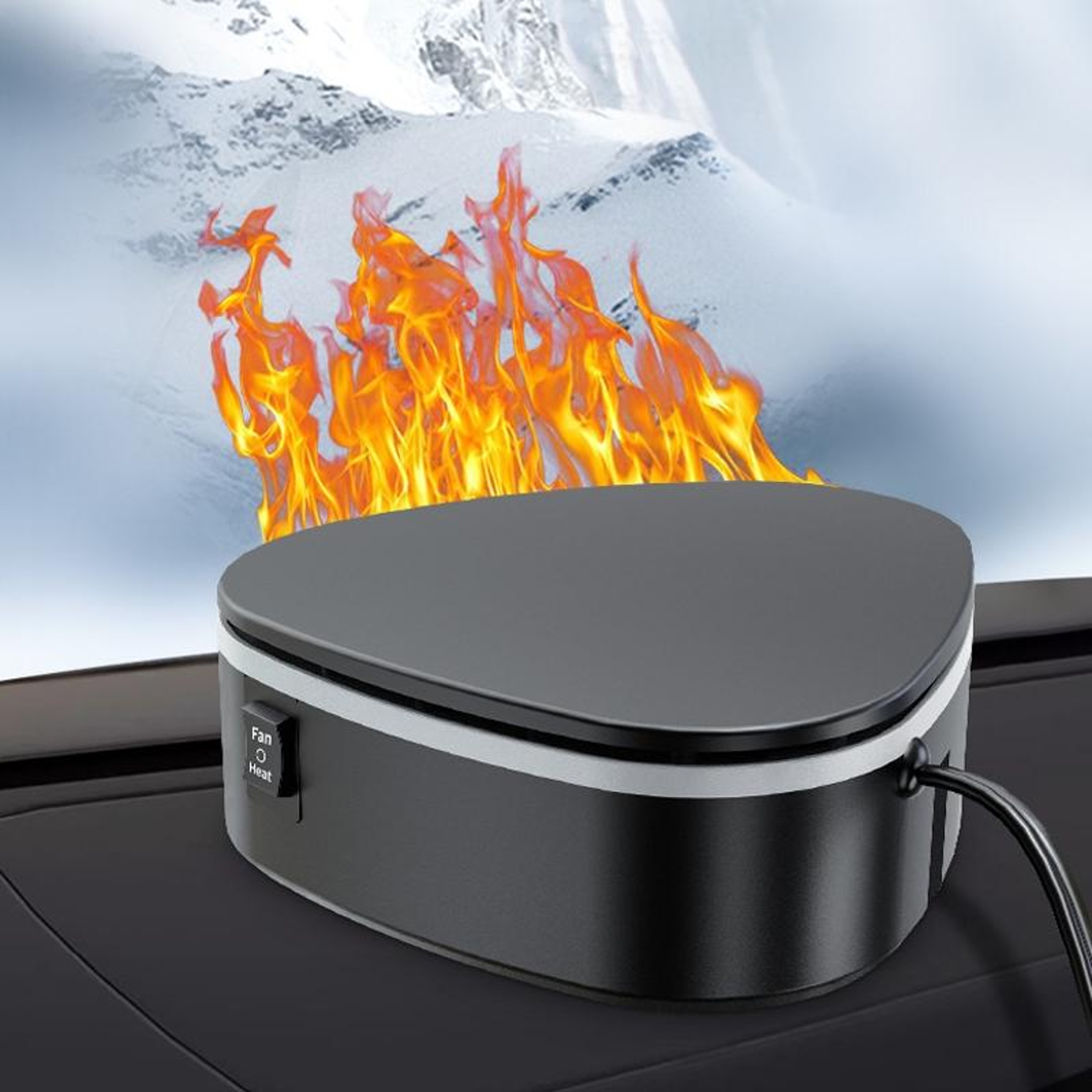 Portable Car Heater And Defroster With Adjustable Airflow 0