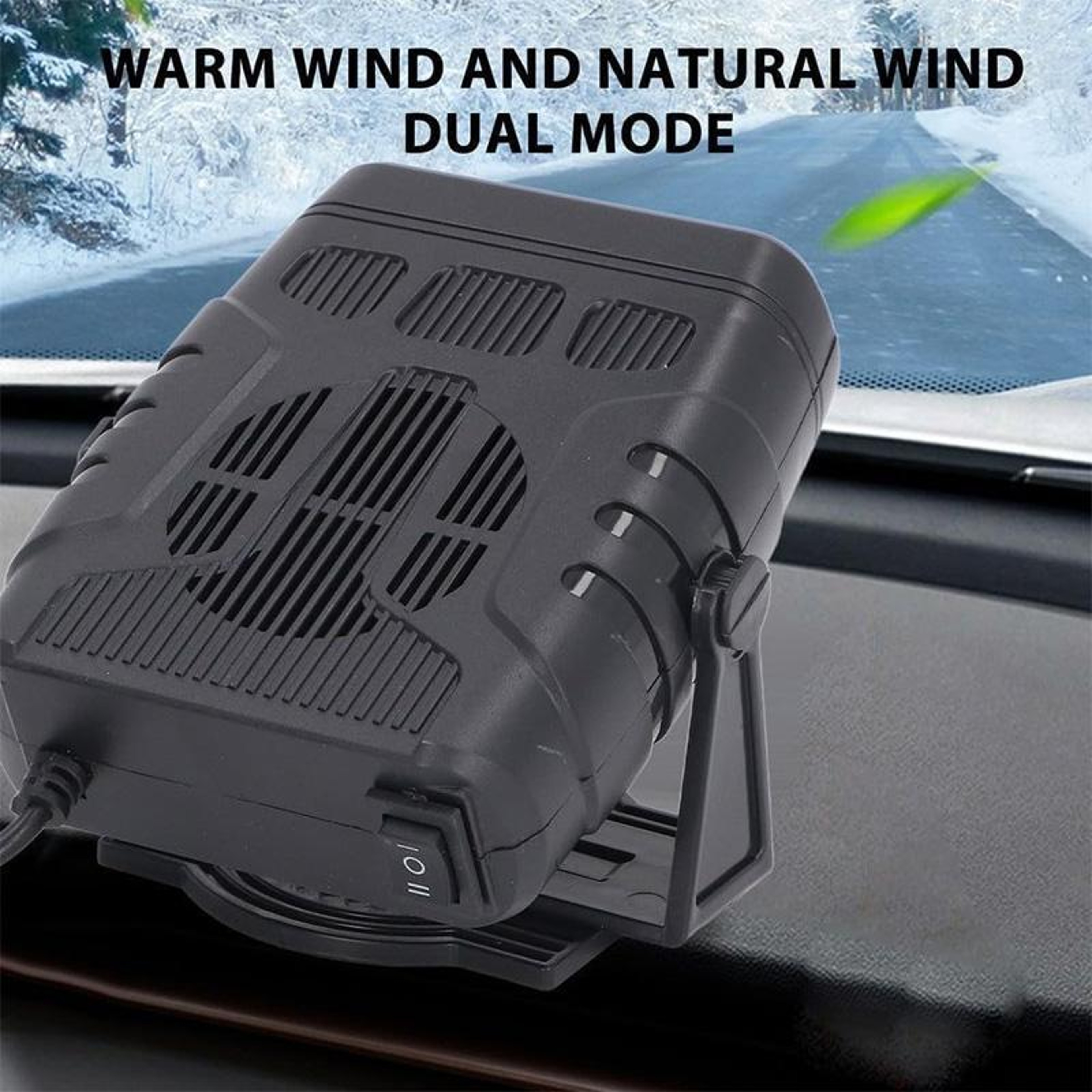Portable Solar-Powered Car Heater with Dual Air Modes and Adjustable Vents – view 6