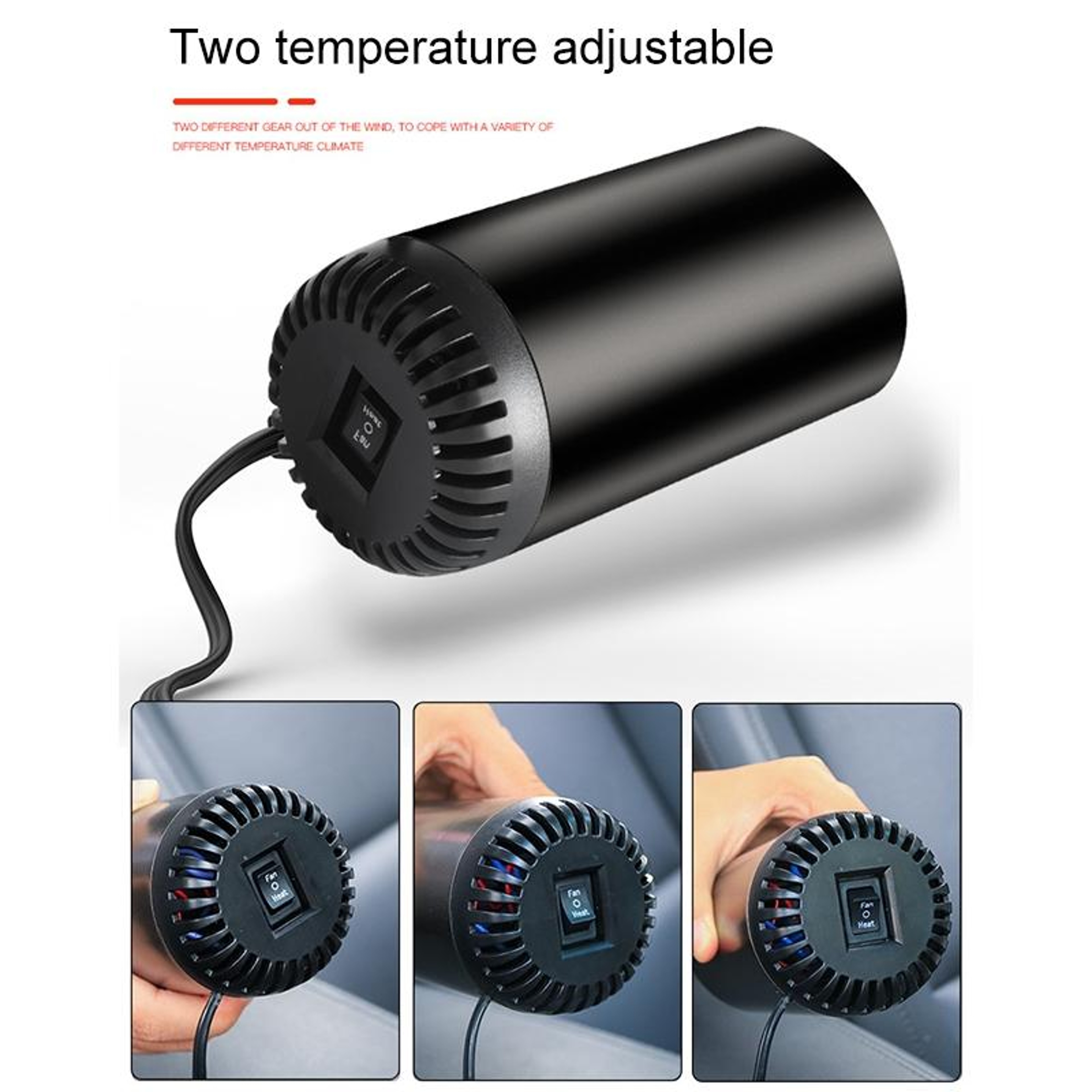 12V Portable Car Heater And Windshield Defroster With Adjustable Heat 5