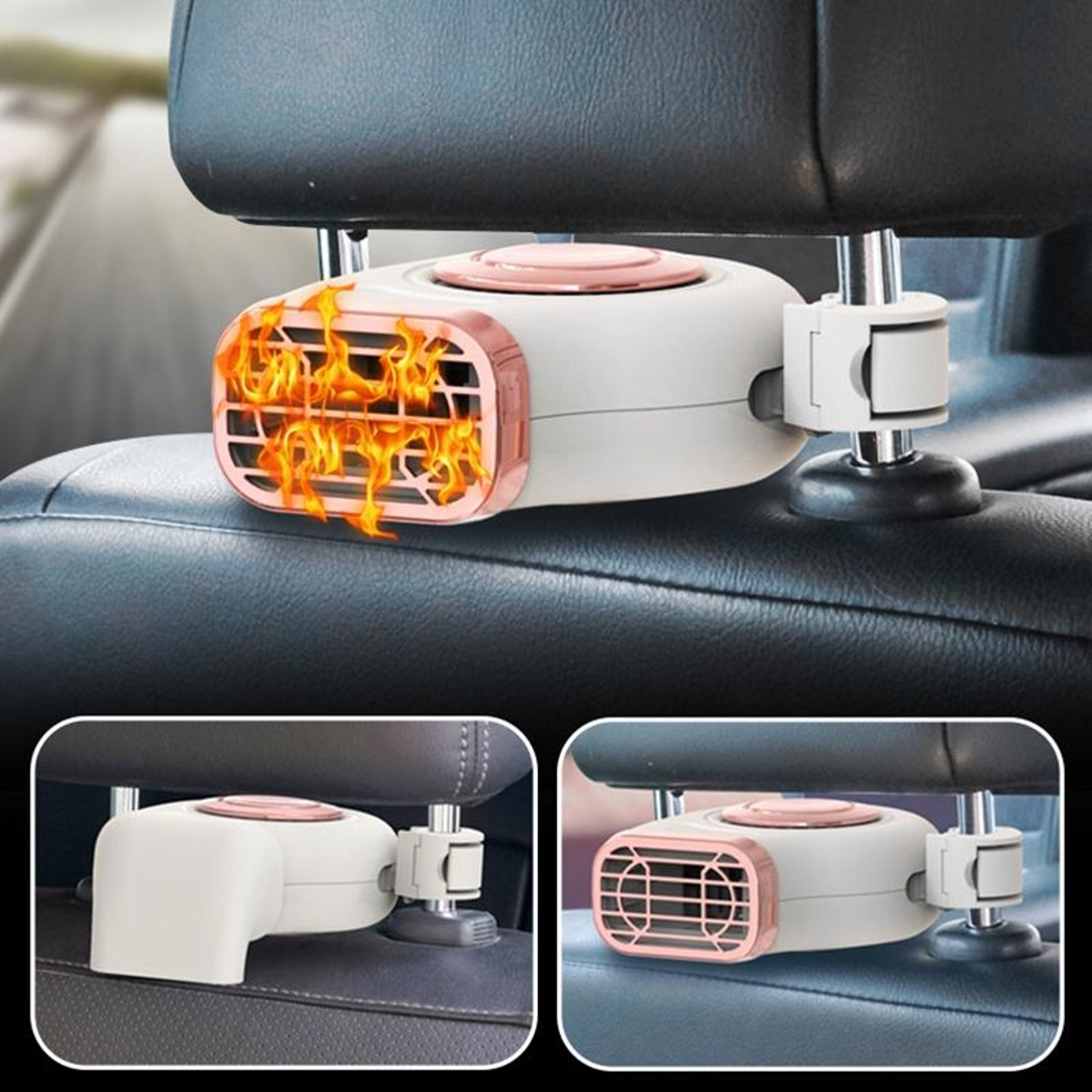Portable Car Heater And Windshield Defroster With 360 Rotating Base 4