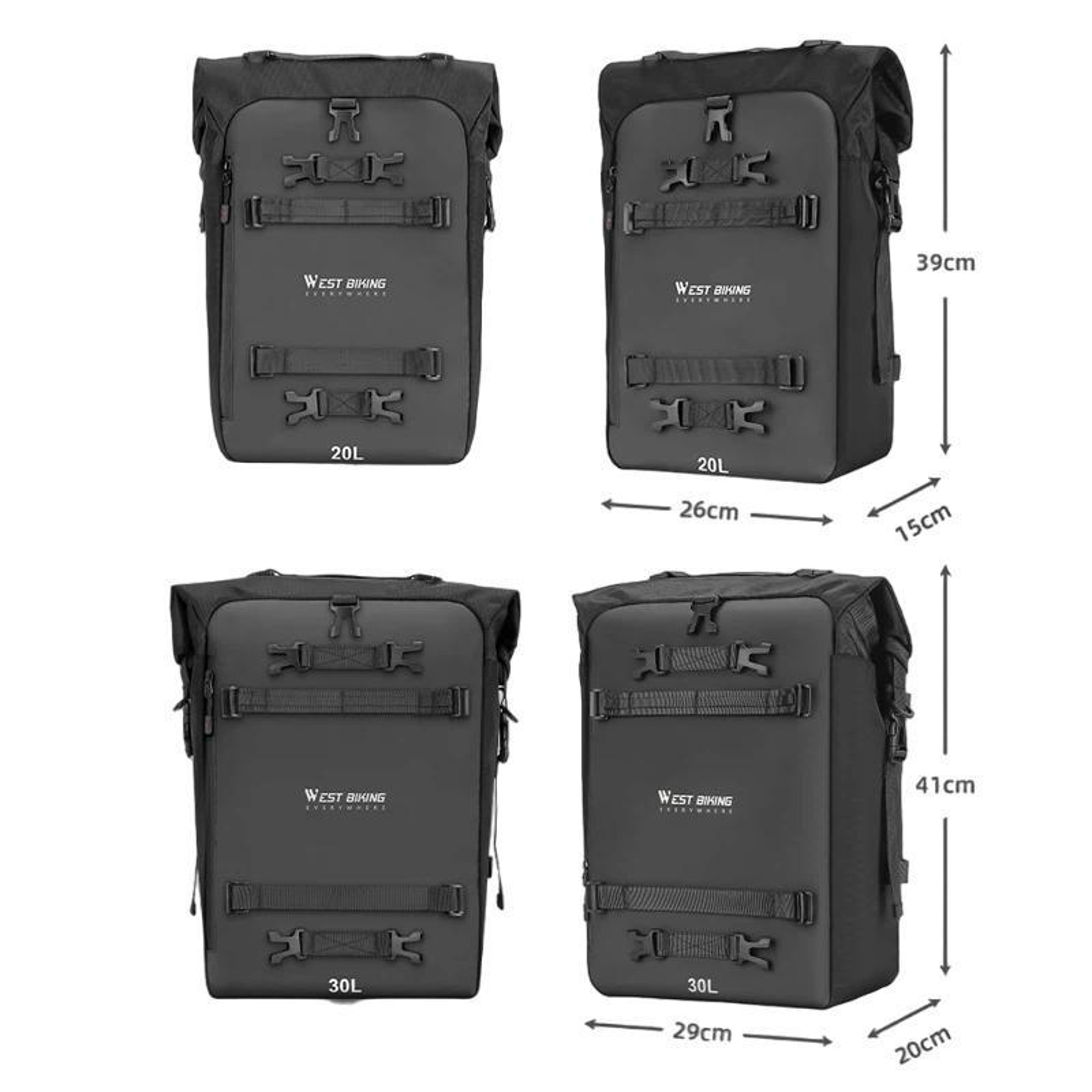 Motorcycle Rear Seat Bag With Modular Storage And Removable Shoulder Straps 7