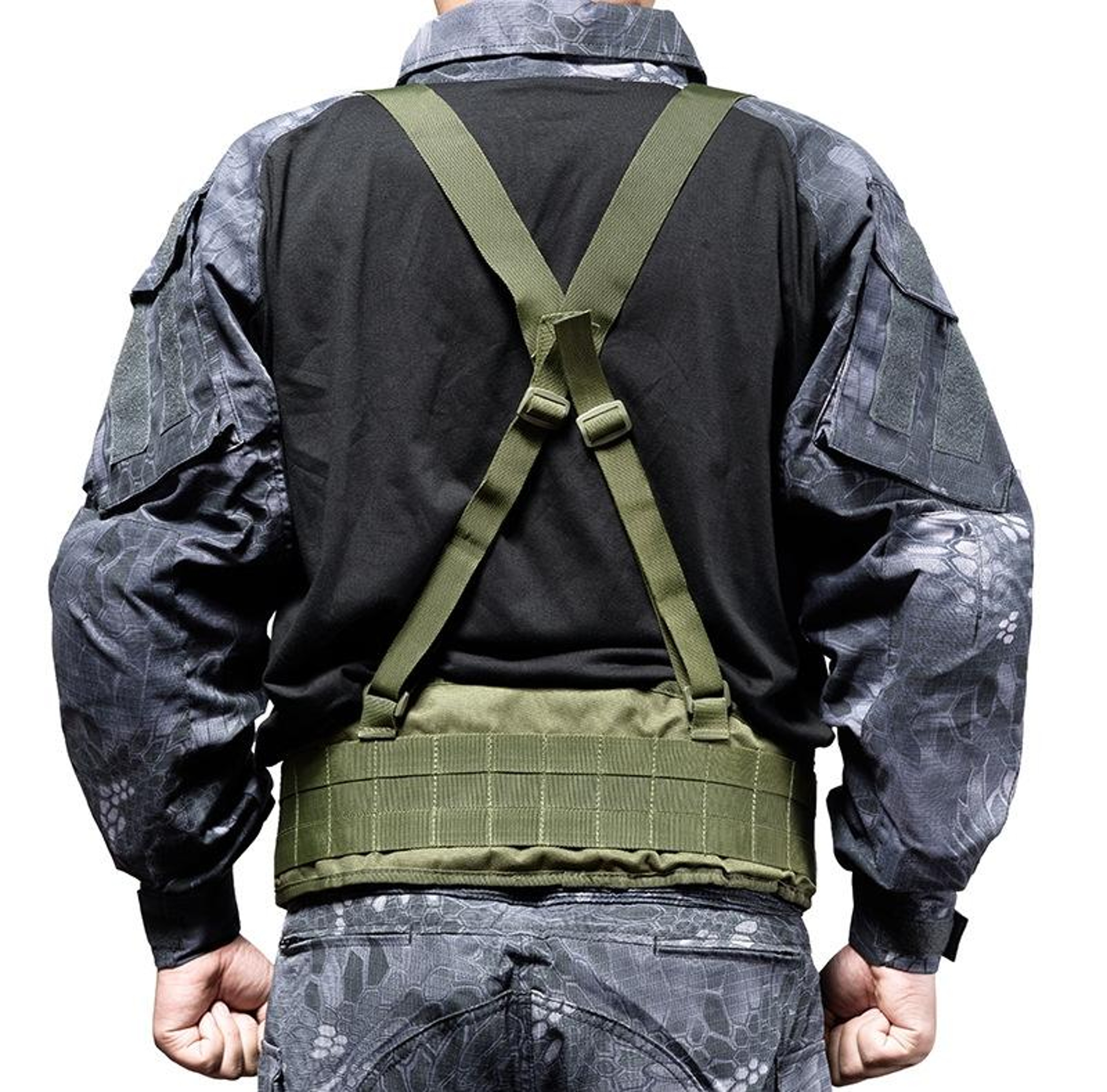 Adjustable Outdoor Training Waist Belt With Padded Oxford Fabric 3