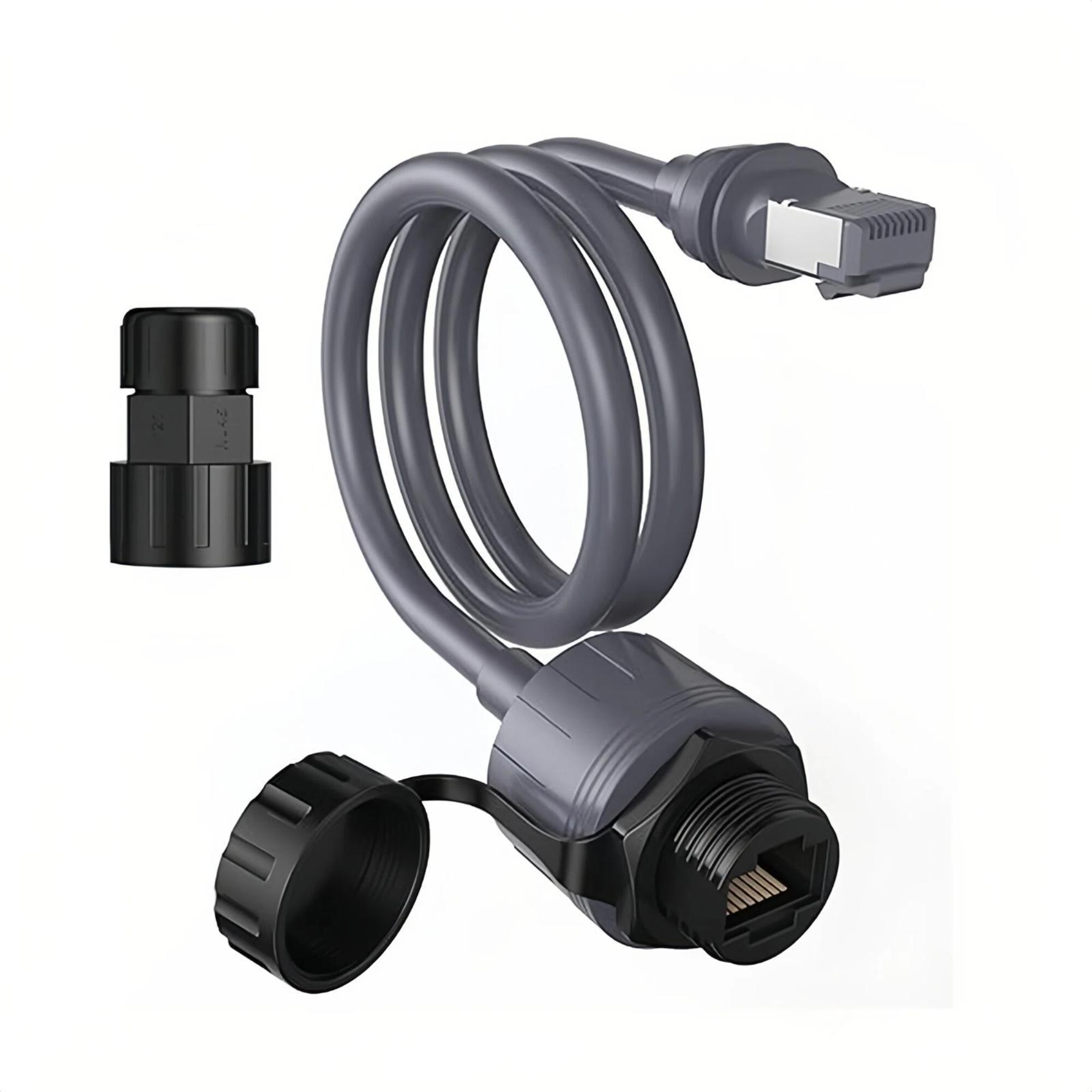 IP68 Waterproof RJ45 Ethernet Cable Connector – view 1