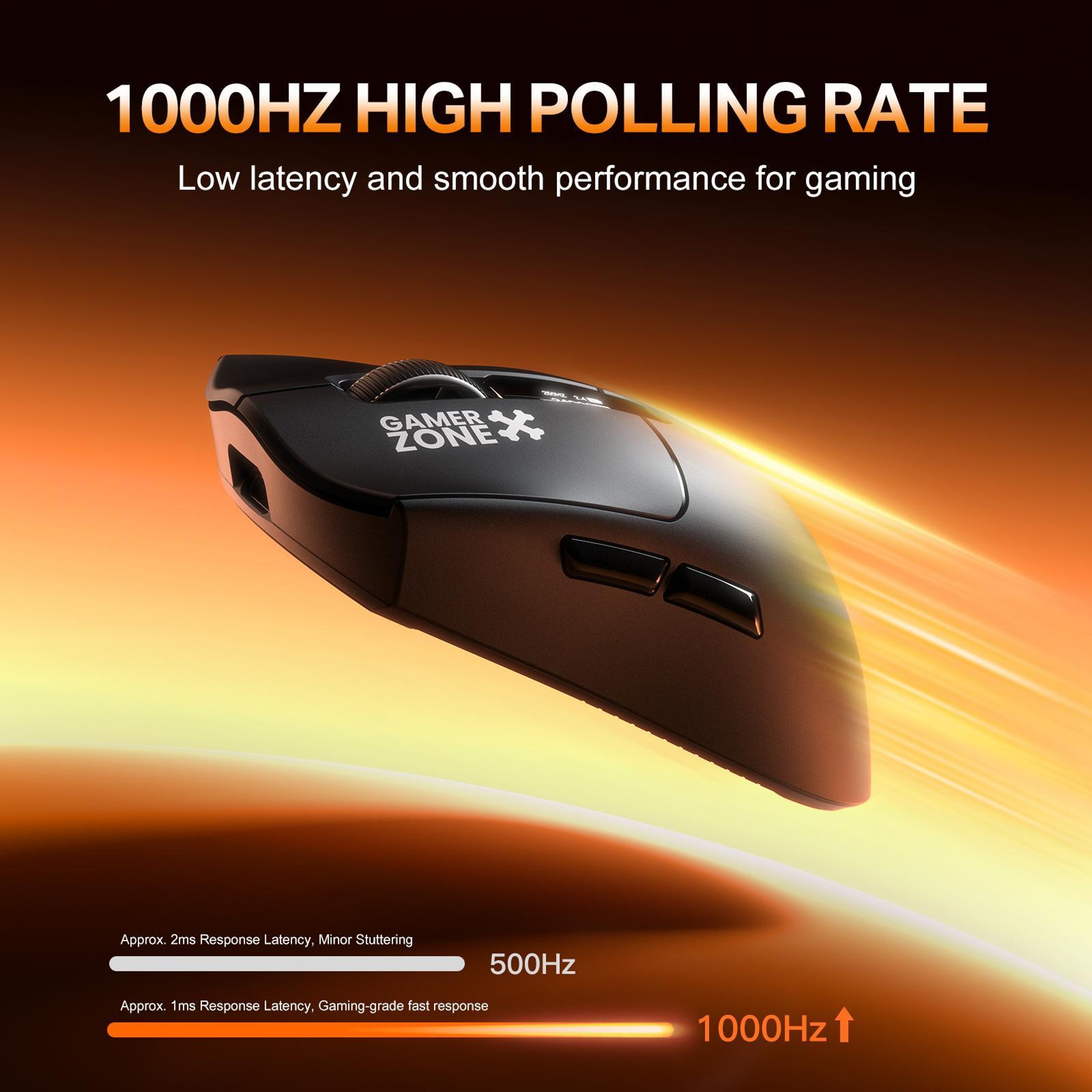 DM10 Lightweight Wireless Gaming Mouse With Bluetooth And Adjustable DPI 5