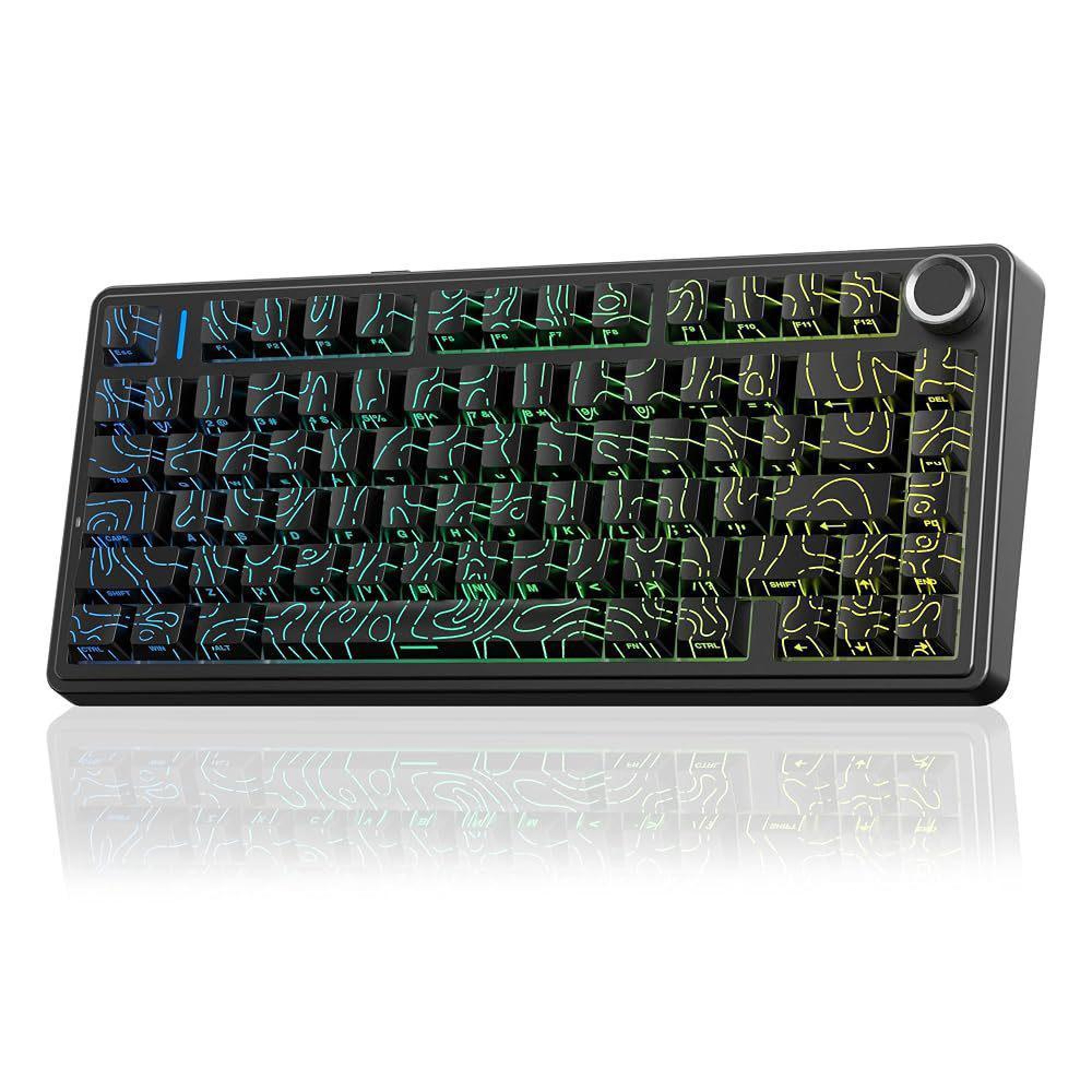 80Key TriMode Wireless Mechanical Keyboard With RGB Backlighting 15