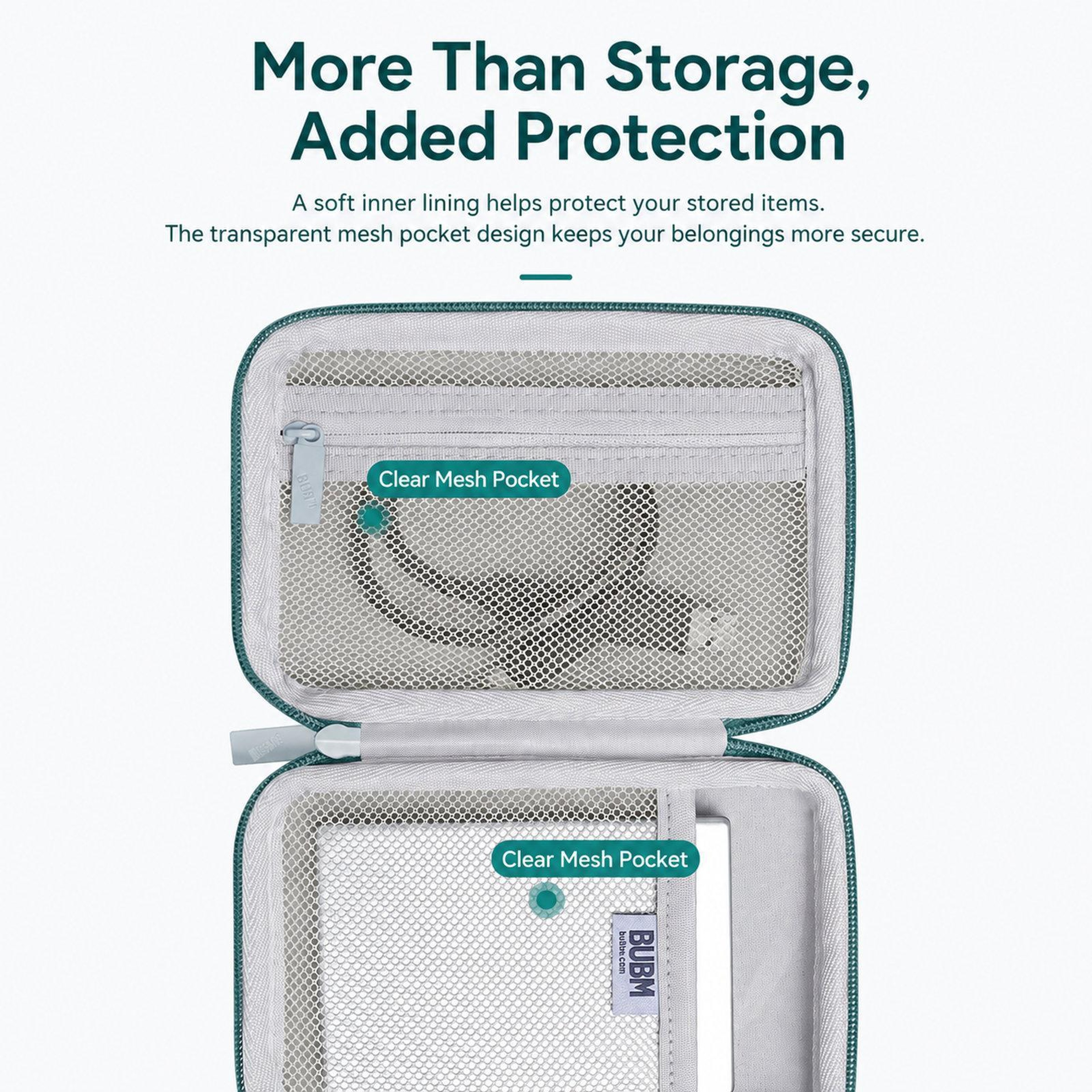Portable Hard Drive Case With Shockproof EVA Shell And Cable Organizer 6