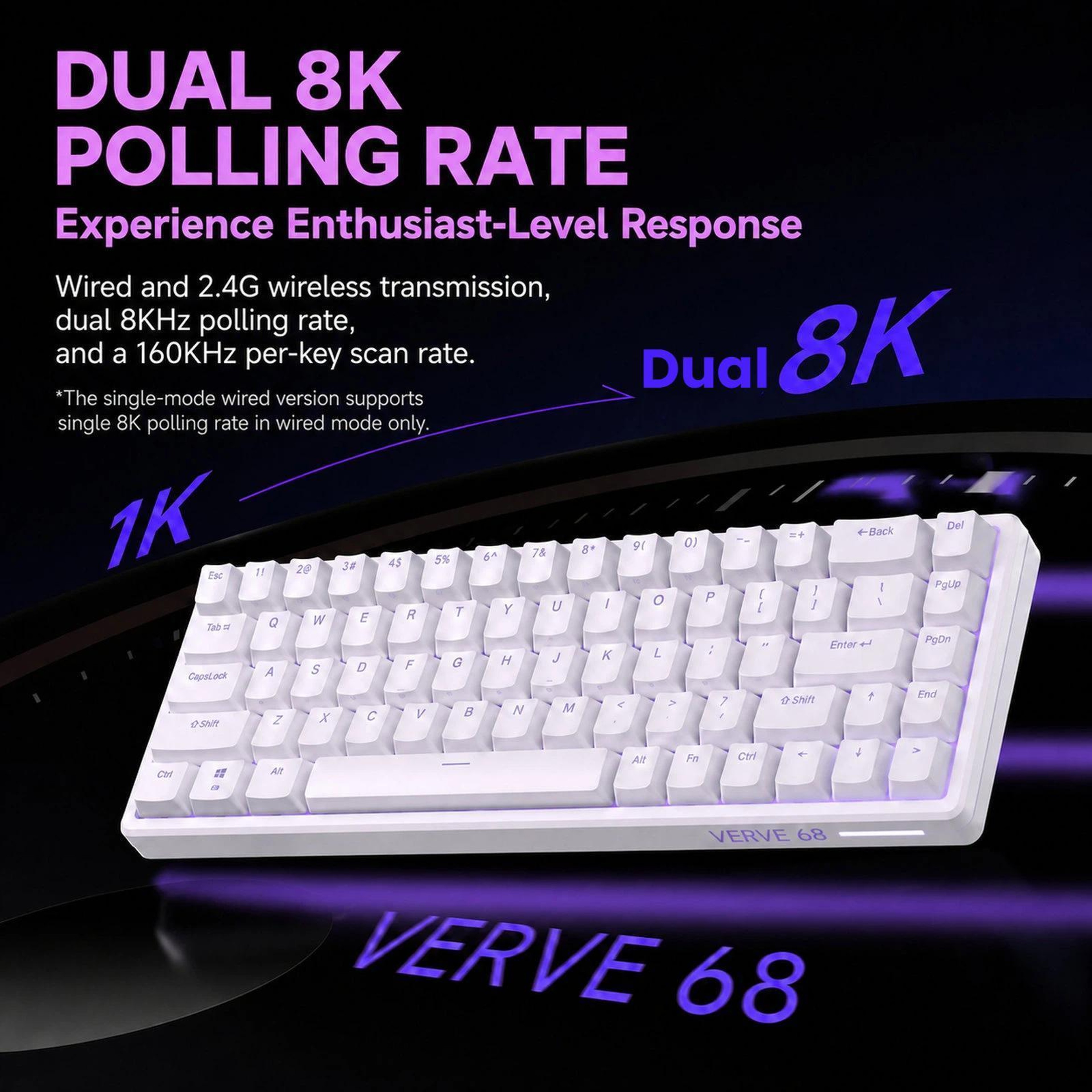 68-Key Magnetic Switch Gaming Keyboard with Rapid Trigger and ARGB Backlighting – view 5