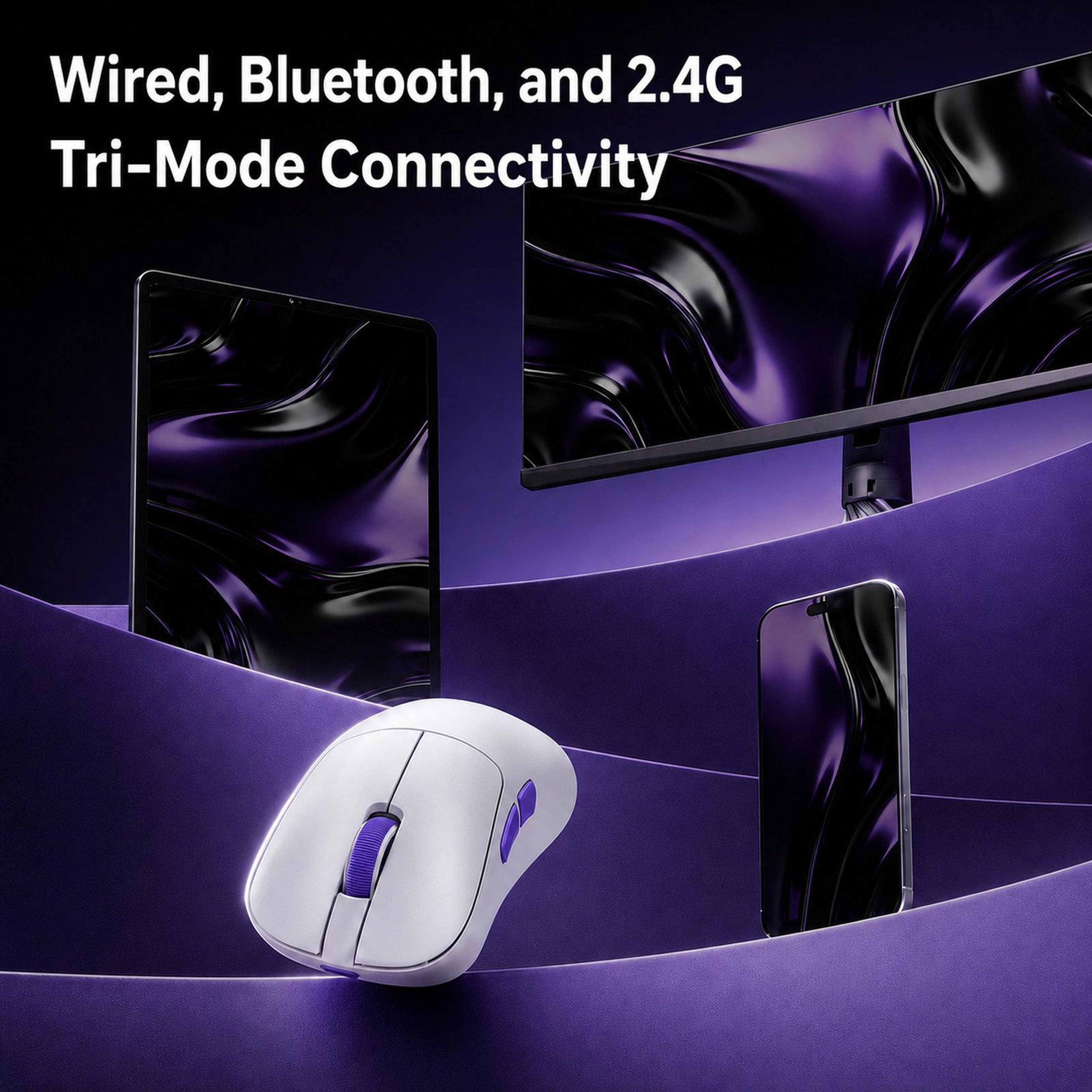 Ergonomic Gaming Mouse with 8K Polling Rate and Tri-Mode Connectivity – view 5