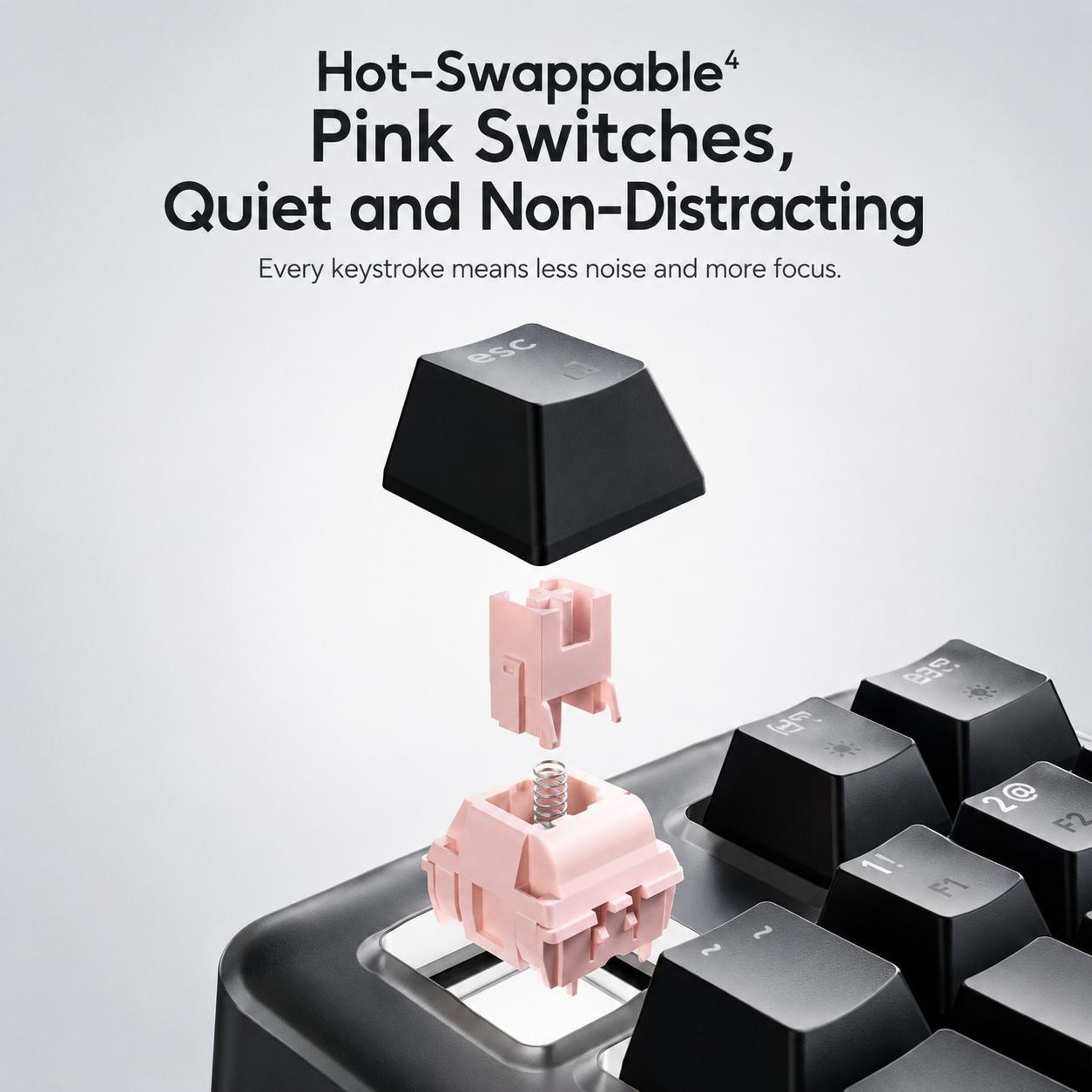 Tri-Mode Wireless Mechanical Keyboard with Hot-Swappable Switches and Backlighting – view 11