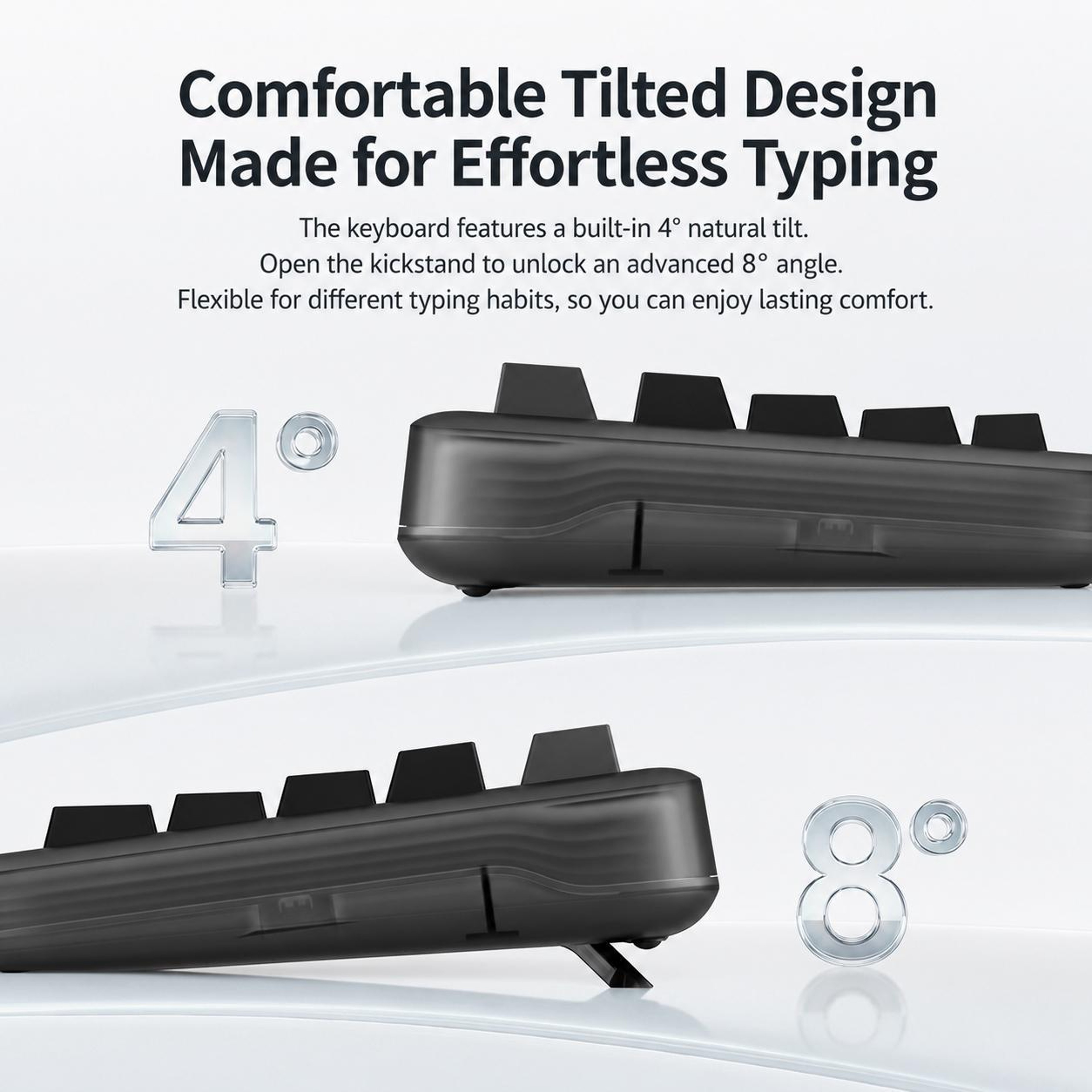 Tri-Mode Wireless Mechanical Keyboard with Hot-Swappable Switches and Backlighting – view 4