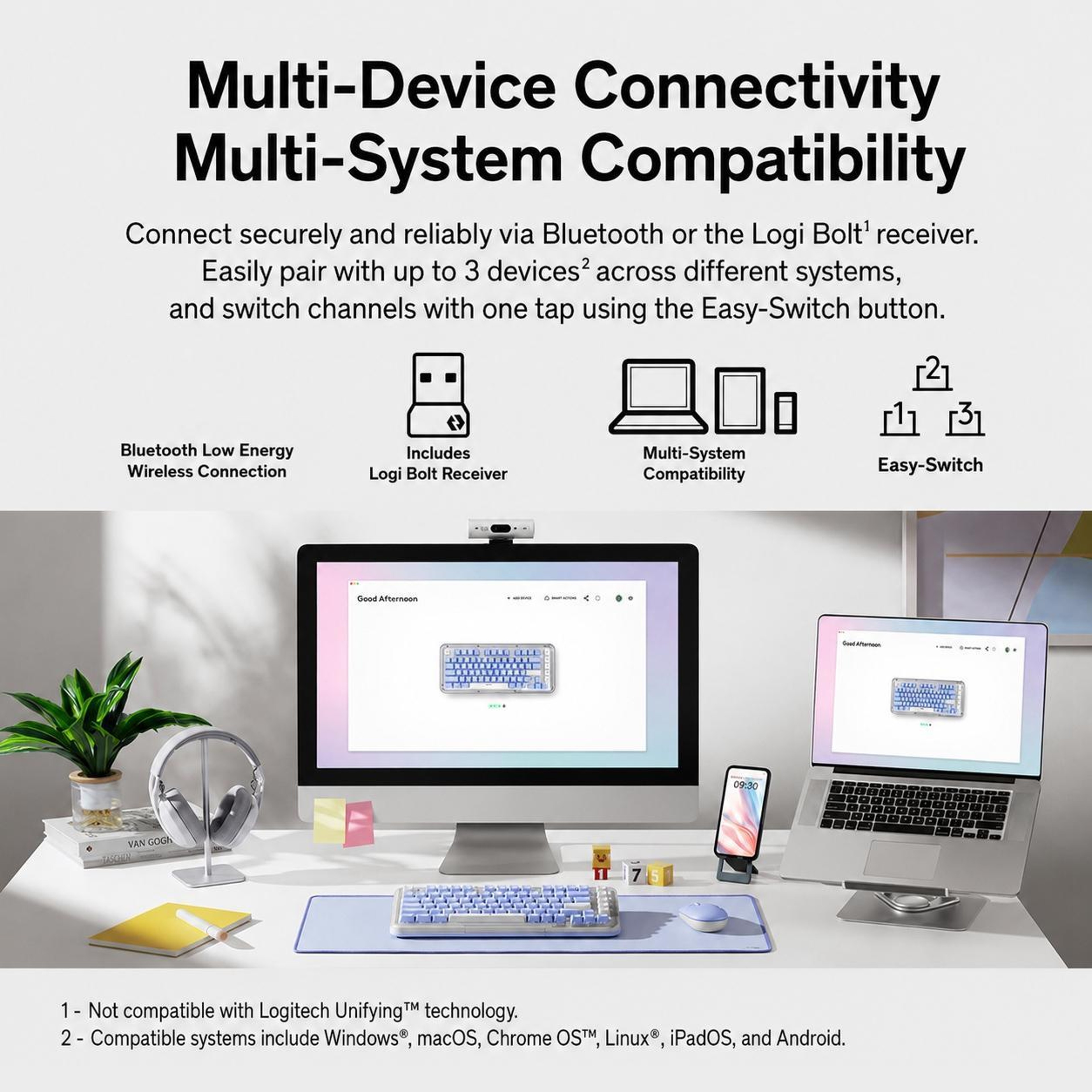 Wireless Mechanical Keyboard with Hot-Swappable Switches and Backlit Keys – view 5
