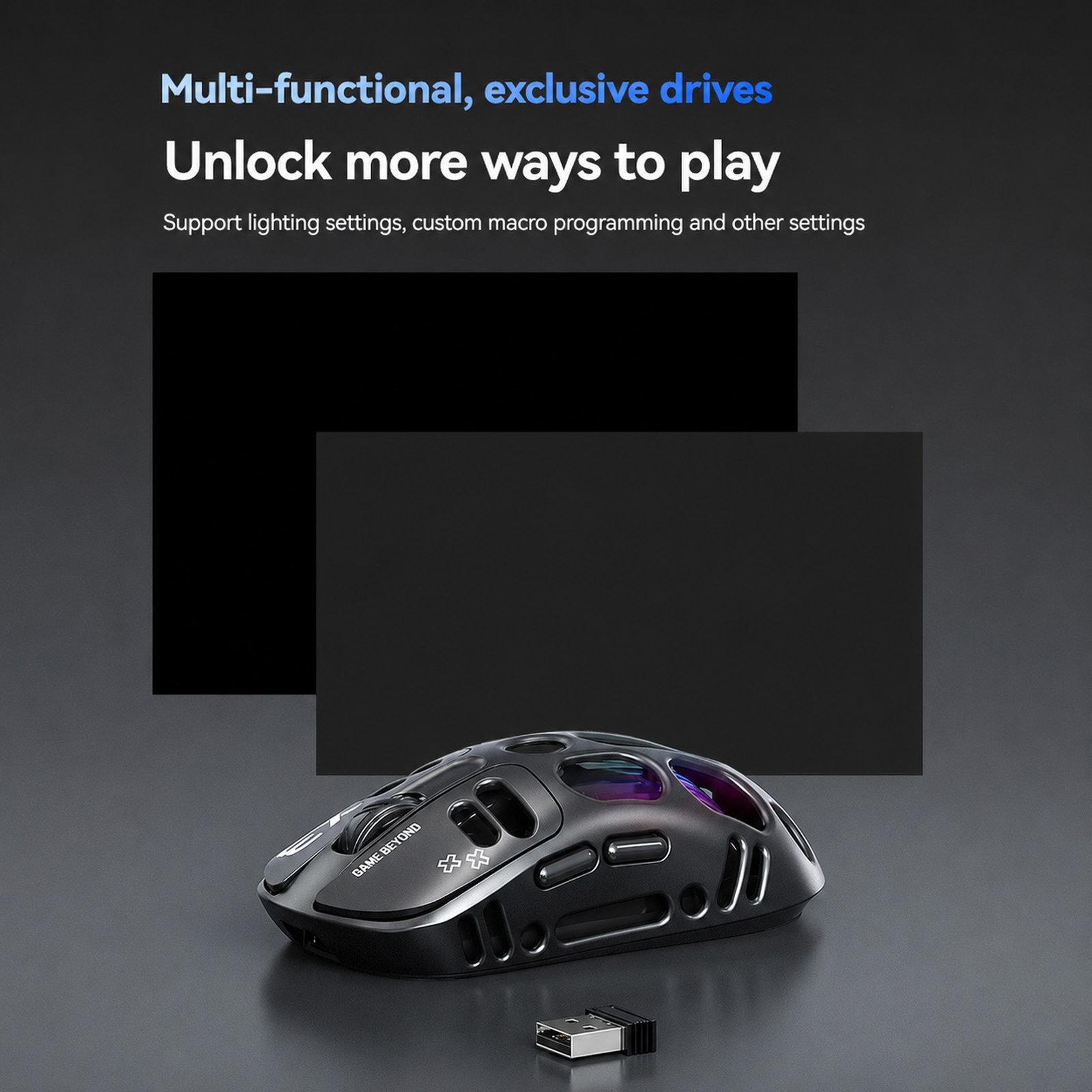X3 TriMode Wireless Gaming Mouse With 8000 DPI And Lightweight Honeycomb Design 9