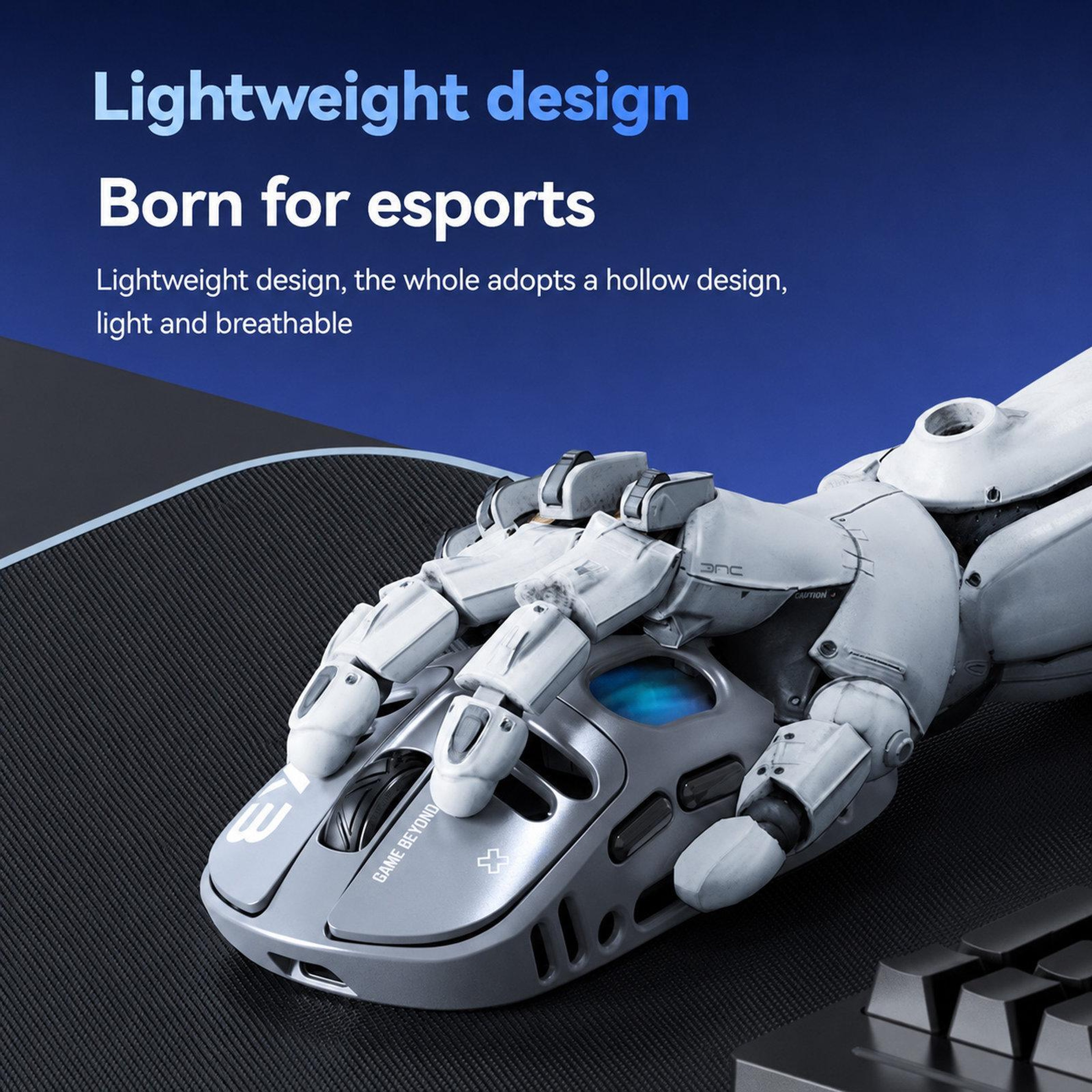 X3 TriMode Wireless Gaming Mouse With 8000 DPI And Lightweight Honeycomb Design 8