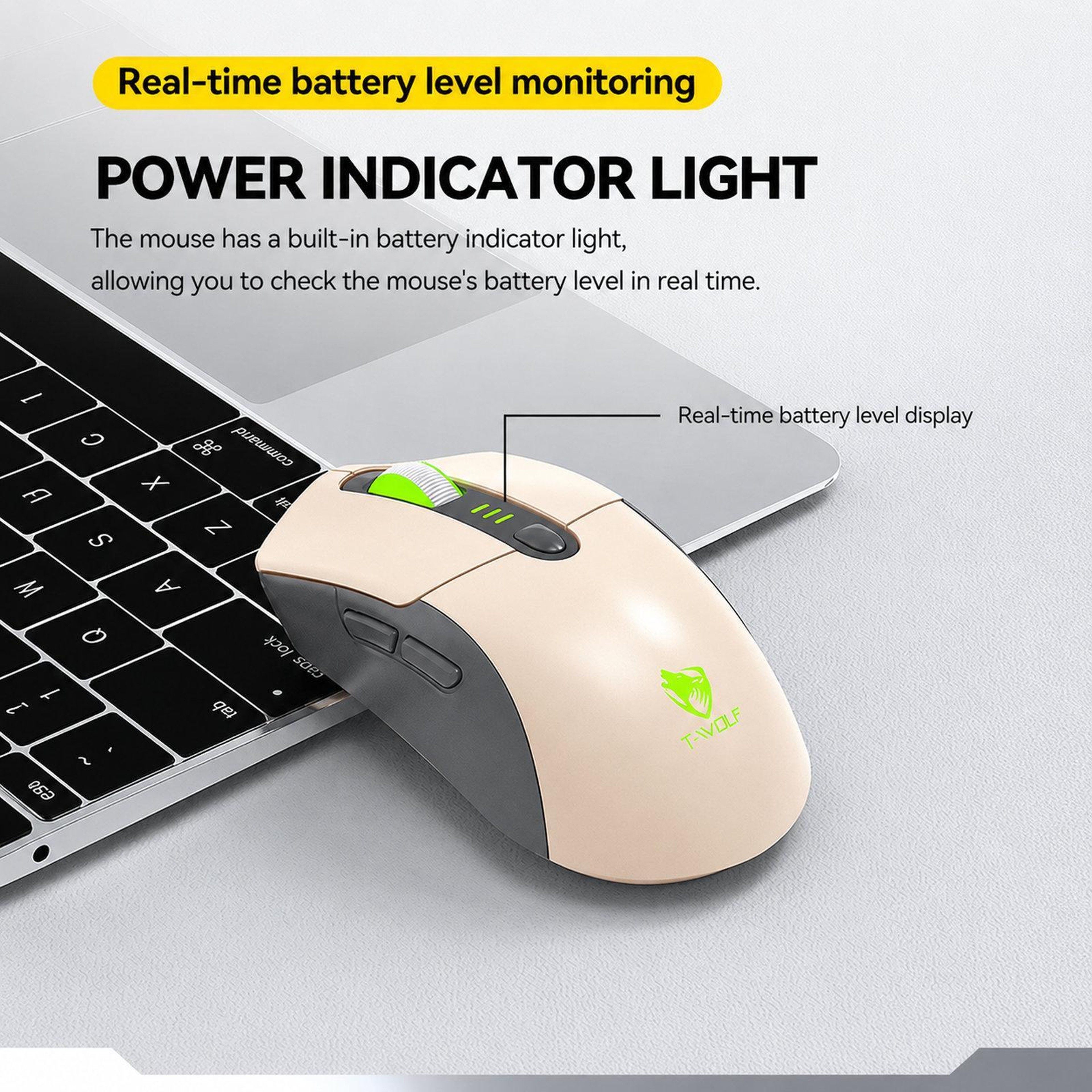 Rechargeable Wireless Keyboard And Mouse Combo With Bluetooth And Backlit 98Key Design 11