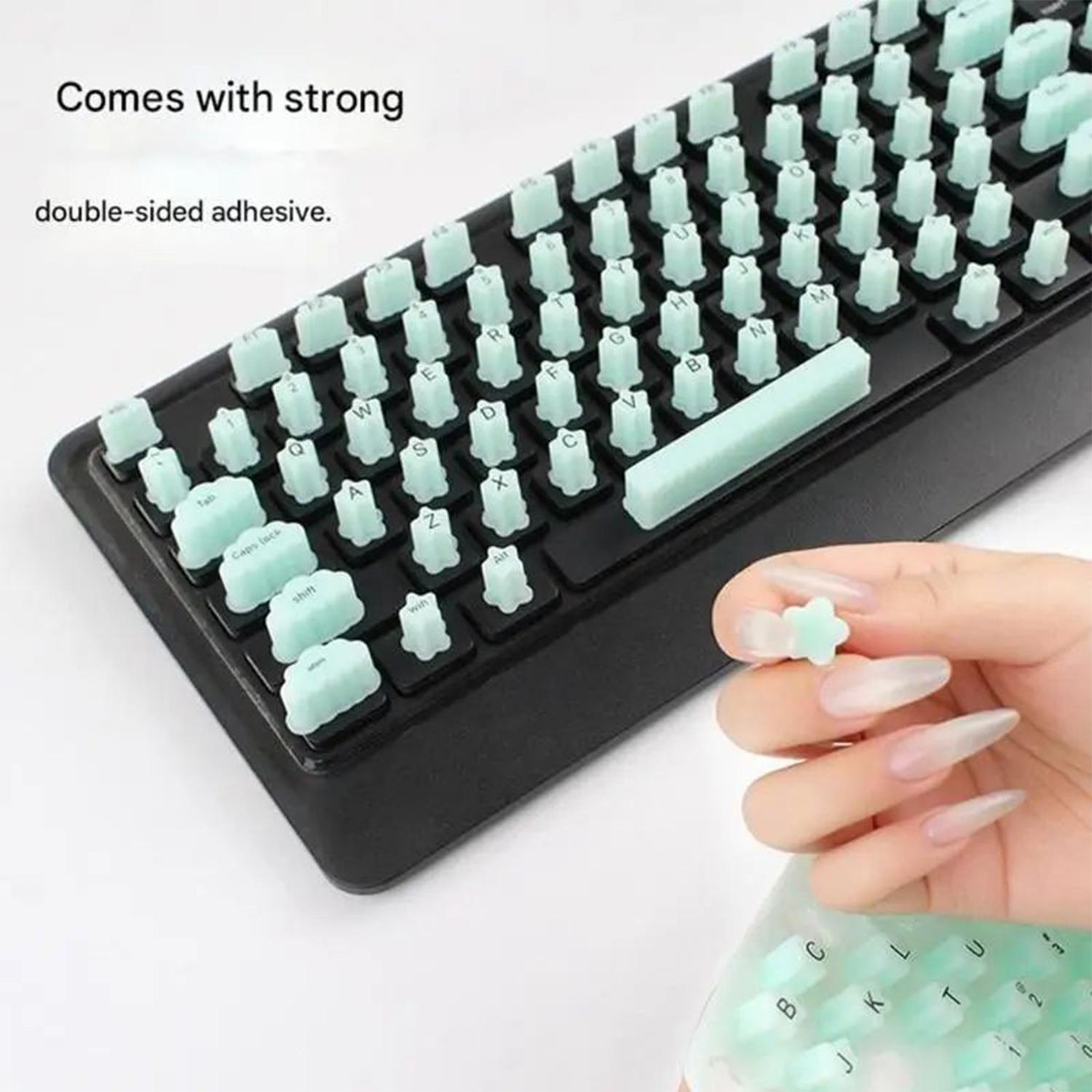 Keycaps For Long Nails 83Piece Silicone Keyboard Covers 4