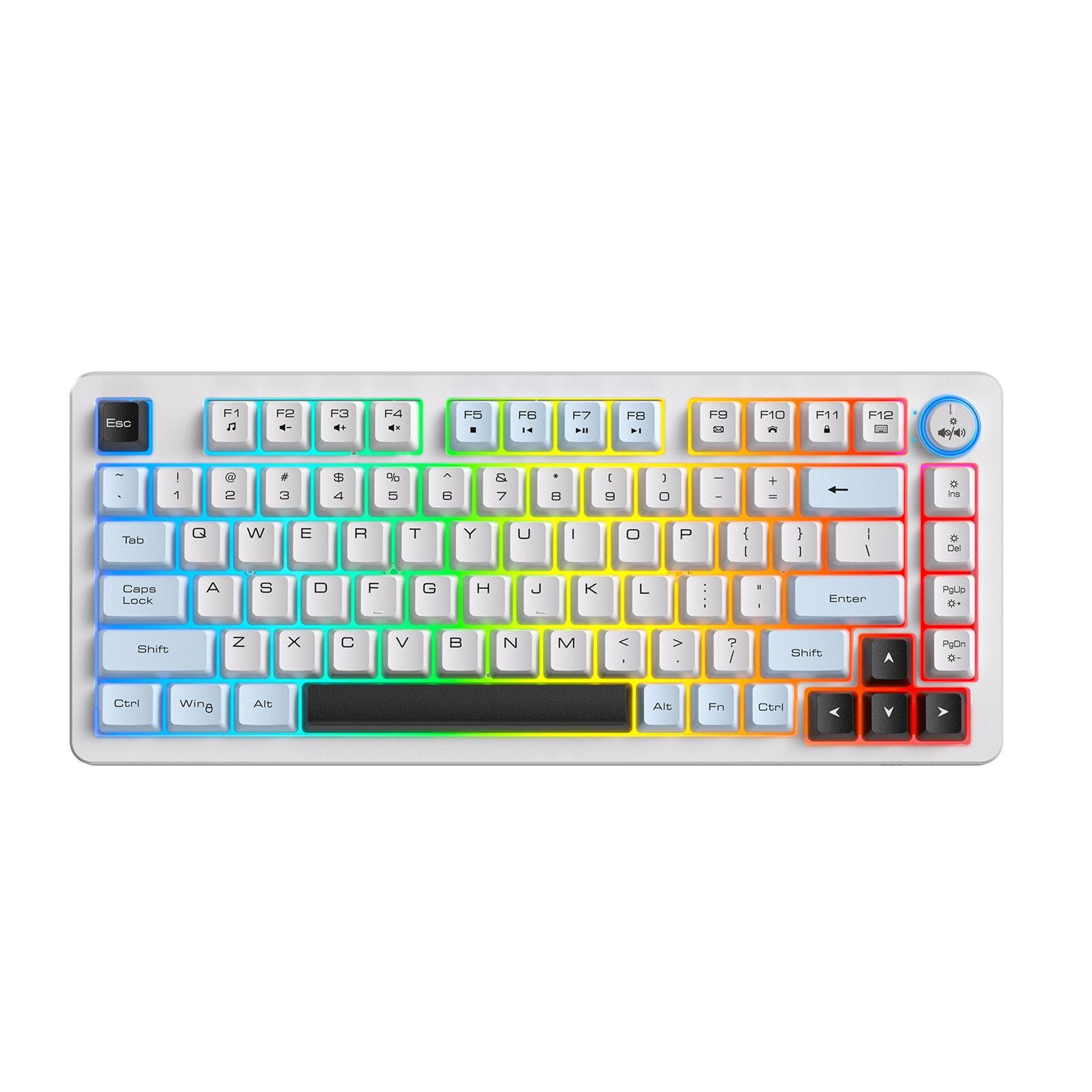 MT501 Silent Wireless Keyboard With RGB Backlight And TriMode Connectivity 1
