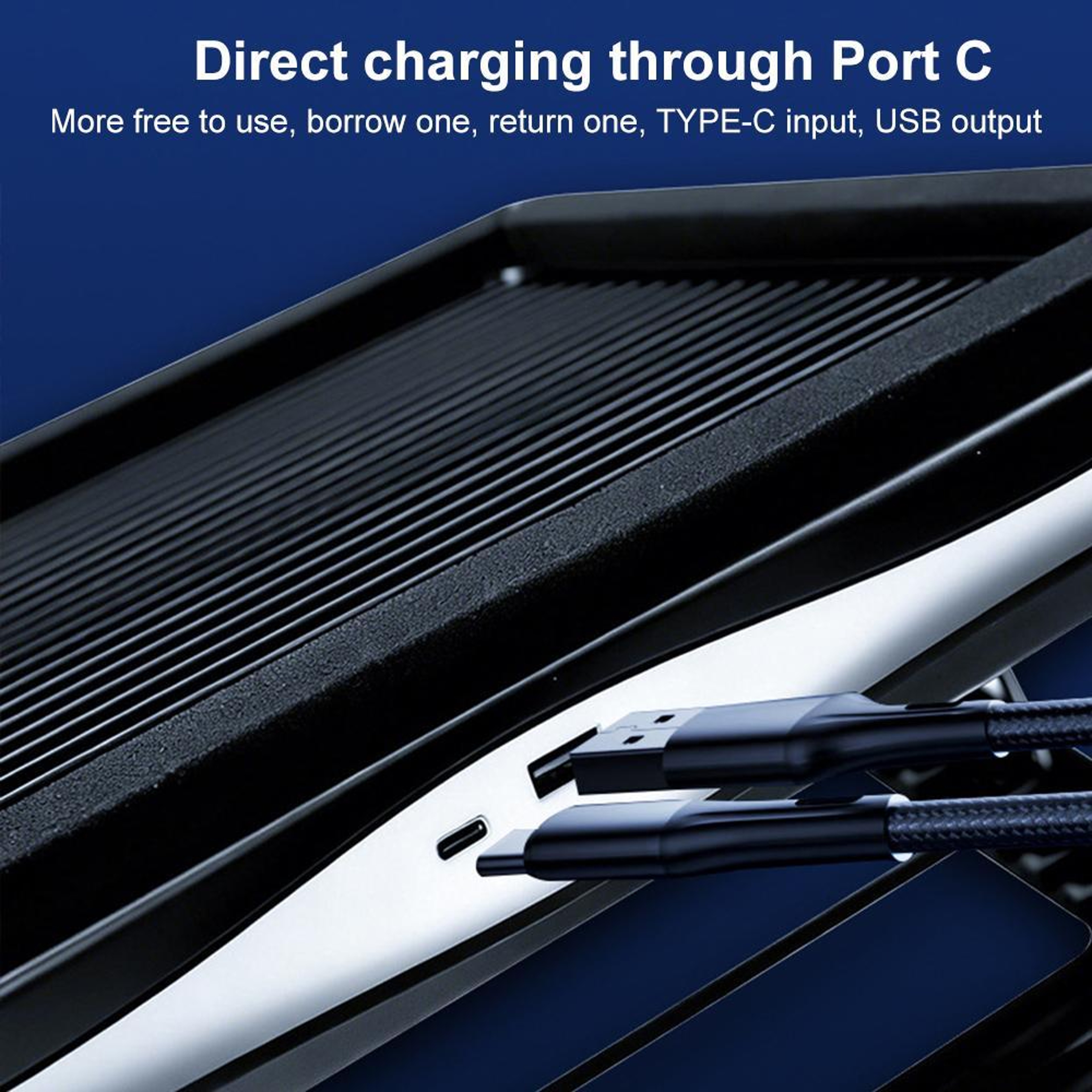 RGB Laptop Cooling Pad with 8-Level Adjustable Stand and Digital Display – view 4