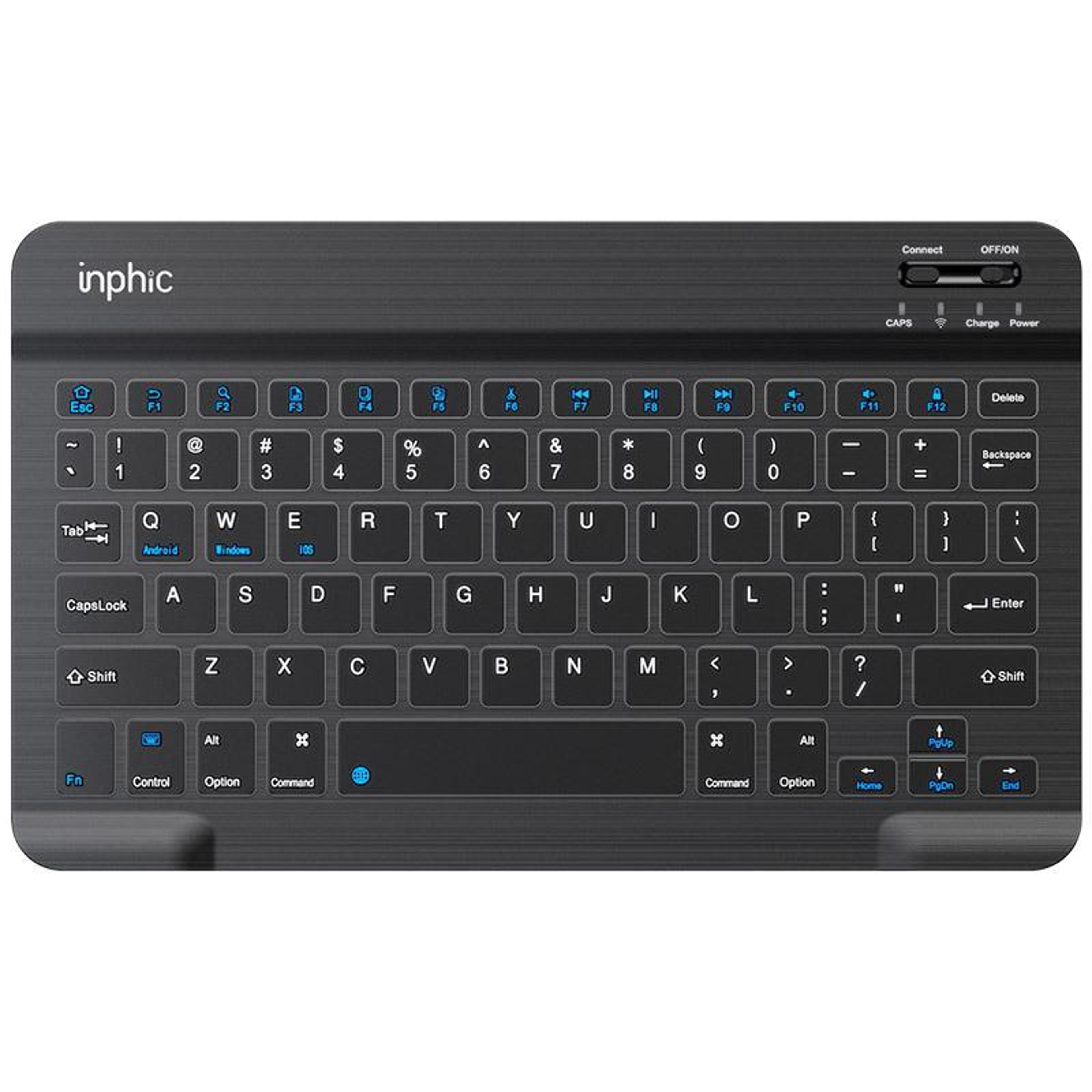 Wireless Bluetooth Keyboard V750B Silent Rechargeable For Laptop And Tablet 1