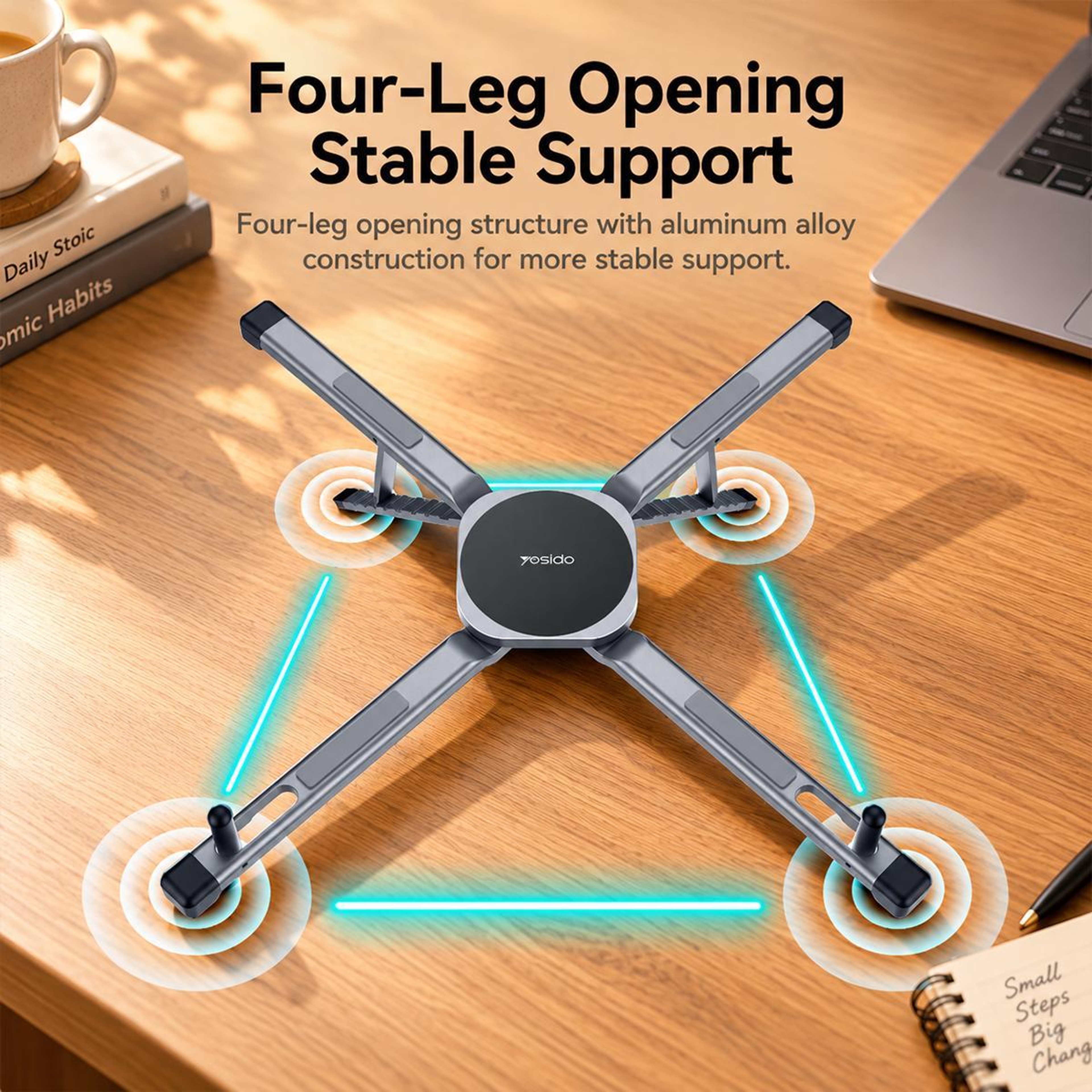 3in1 Magnetic Phone And Tablet Holder With 8 Adjustable Angles 11
