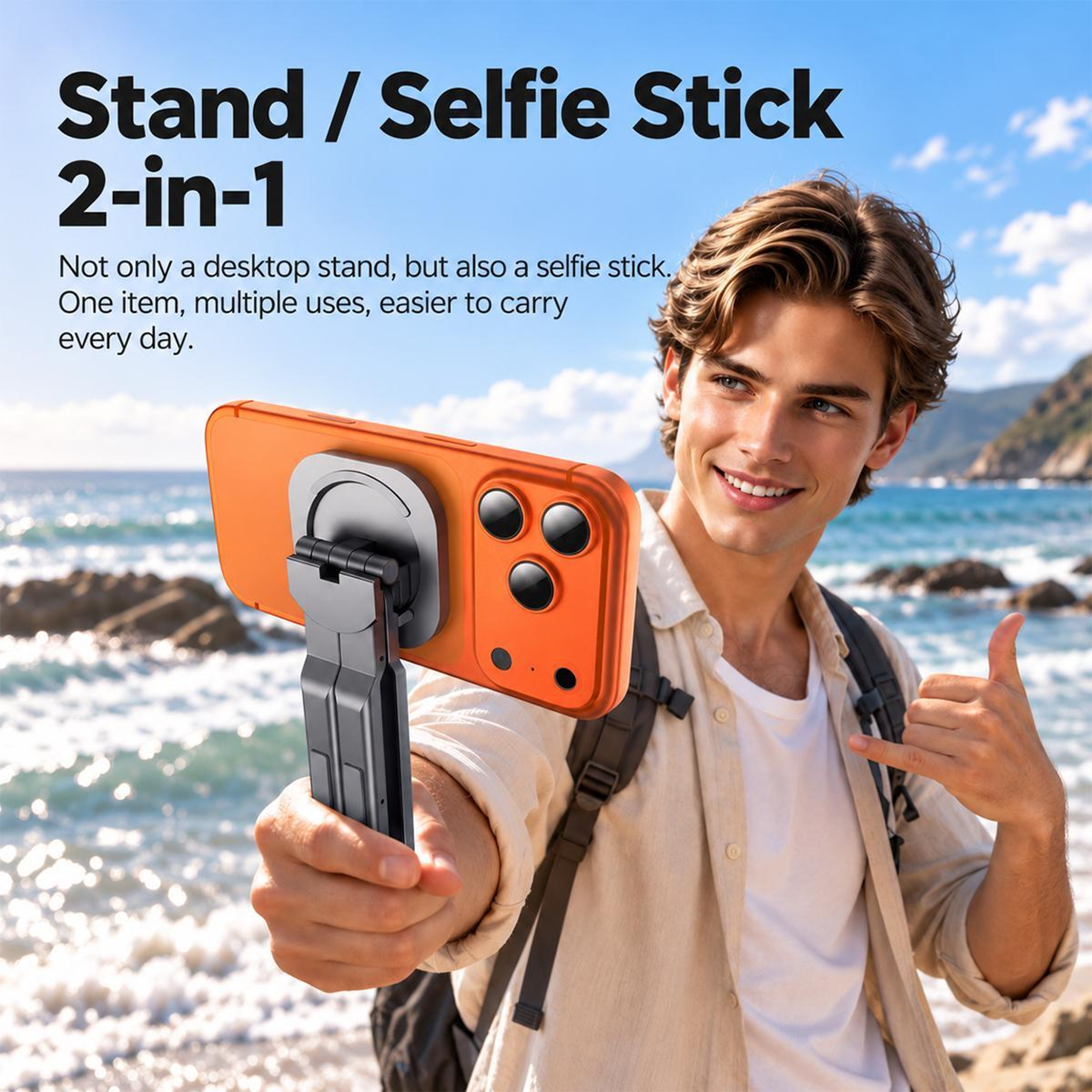 3in1 Magnetic Phone And Tablet Holder With 8 Adjustable Angles 2