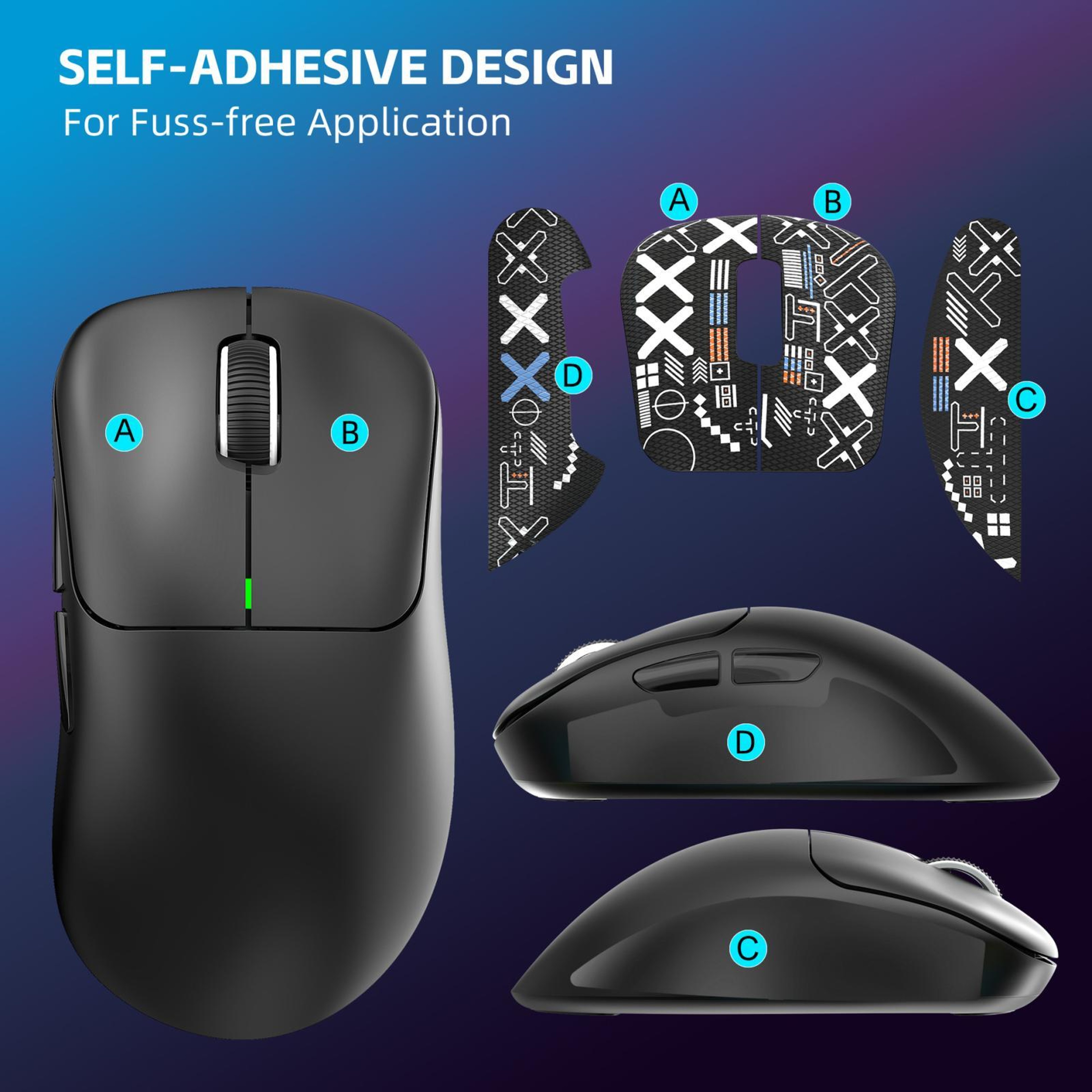 T700Pro Lightweight Wireless Gaming Mouse with Bluetooth 5.3 and 10000 DPI – view 5