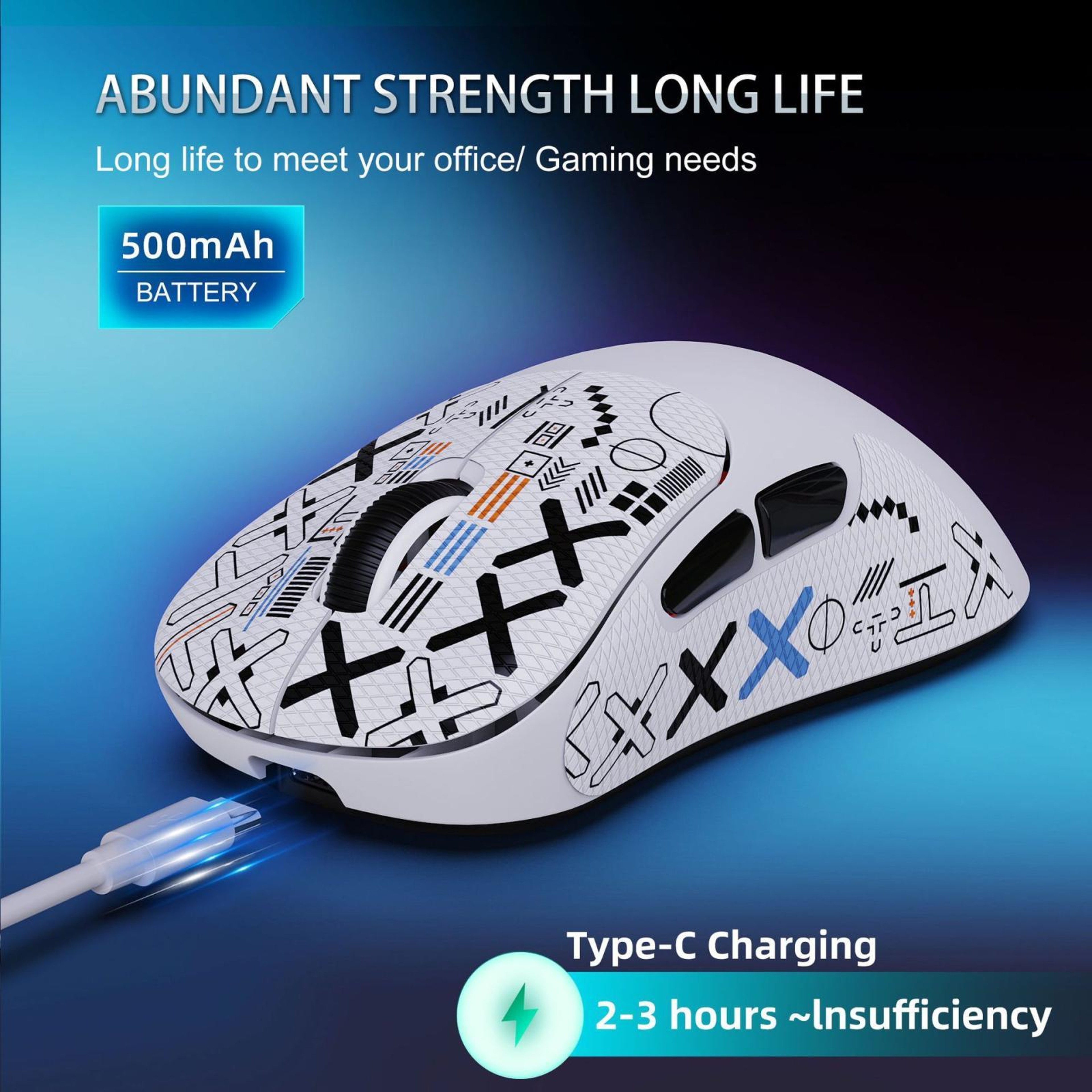 T700Pro Lightweight Wireless Gaming Mouse with Bluetooth 5.3 and 10000 DPI – view 9