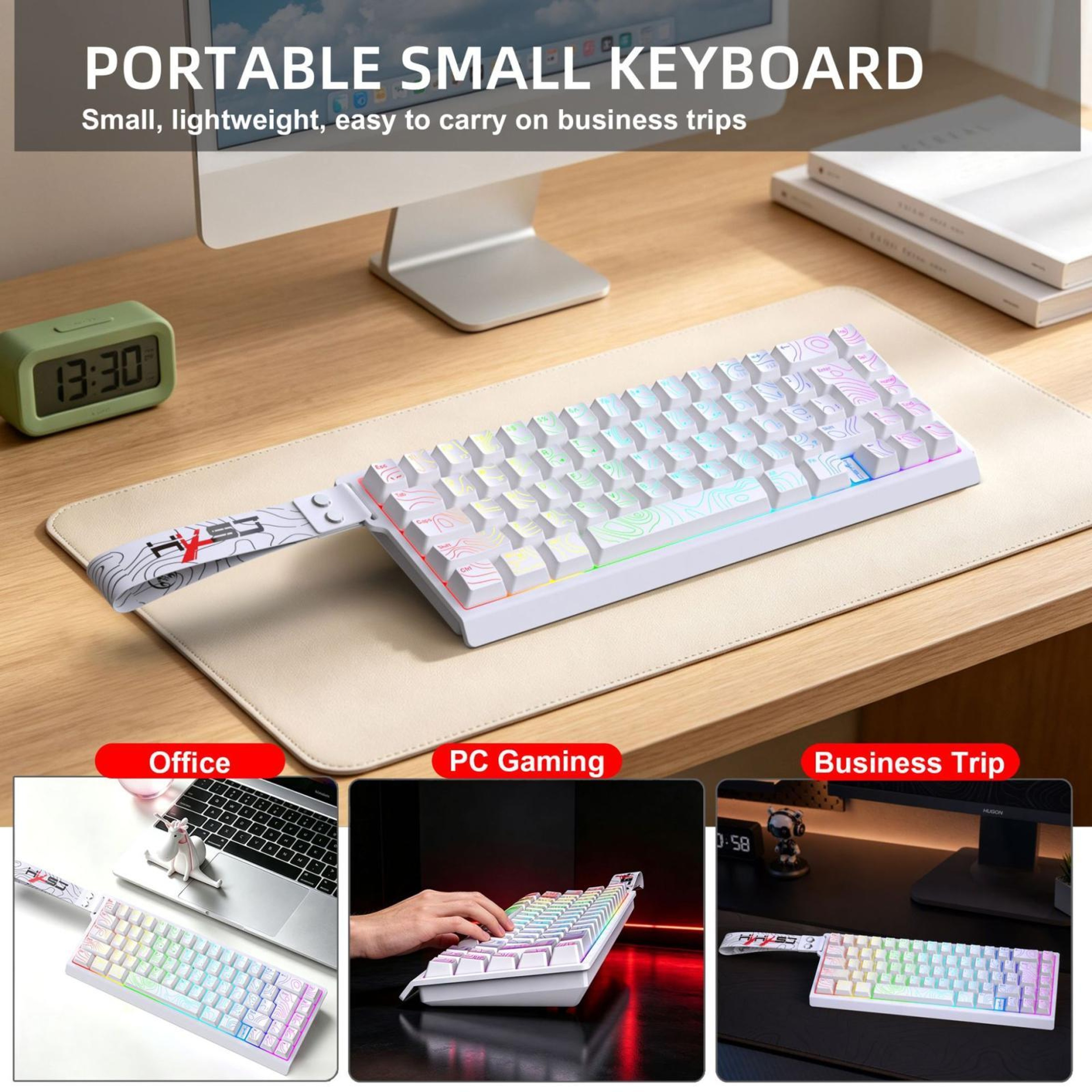 V68 68-Key RGB Wired Membrane Gaming Keyboard with Compact Design – view 6