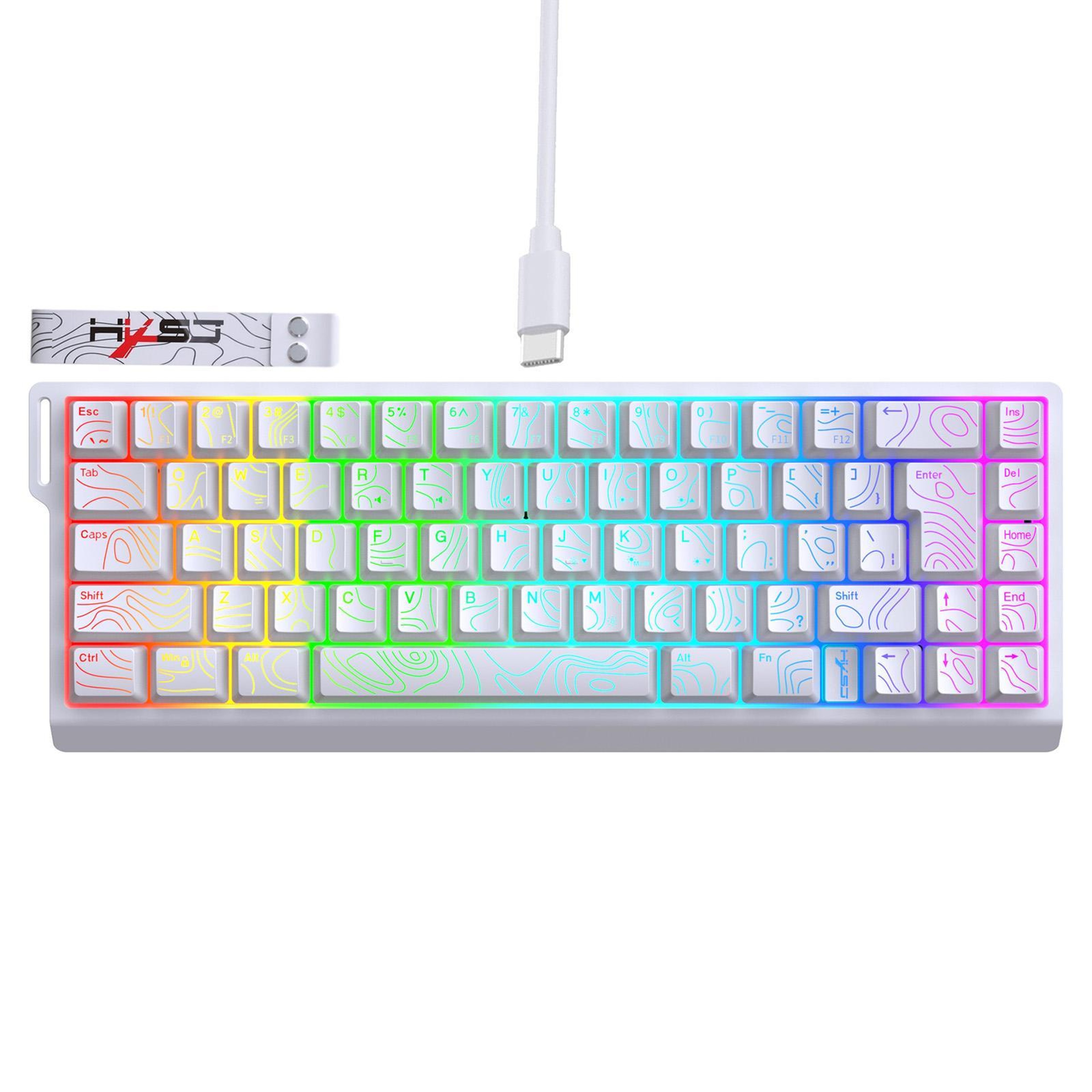 V68 68-Key RGB Wired Membrane Gaming Keyboard with Compact Design – view 16