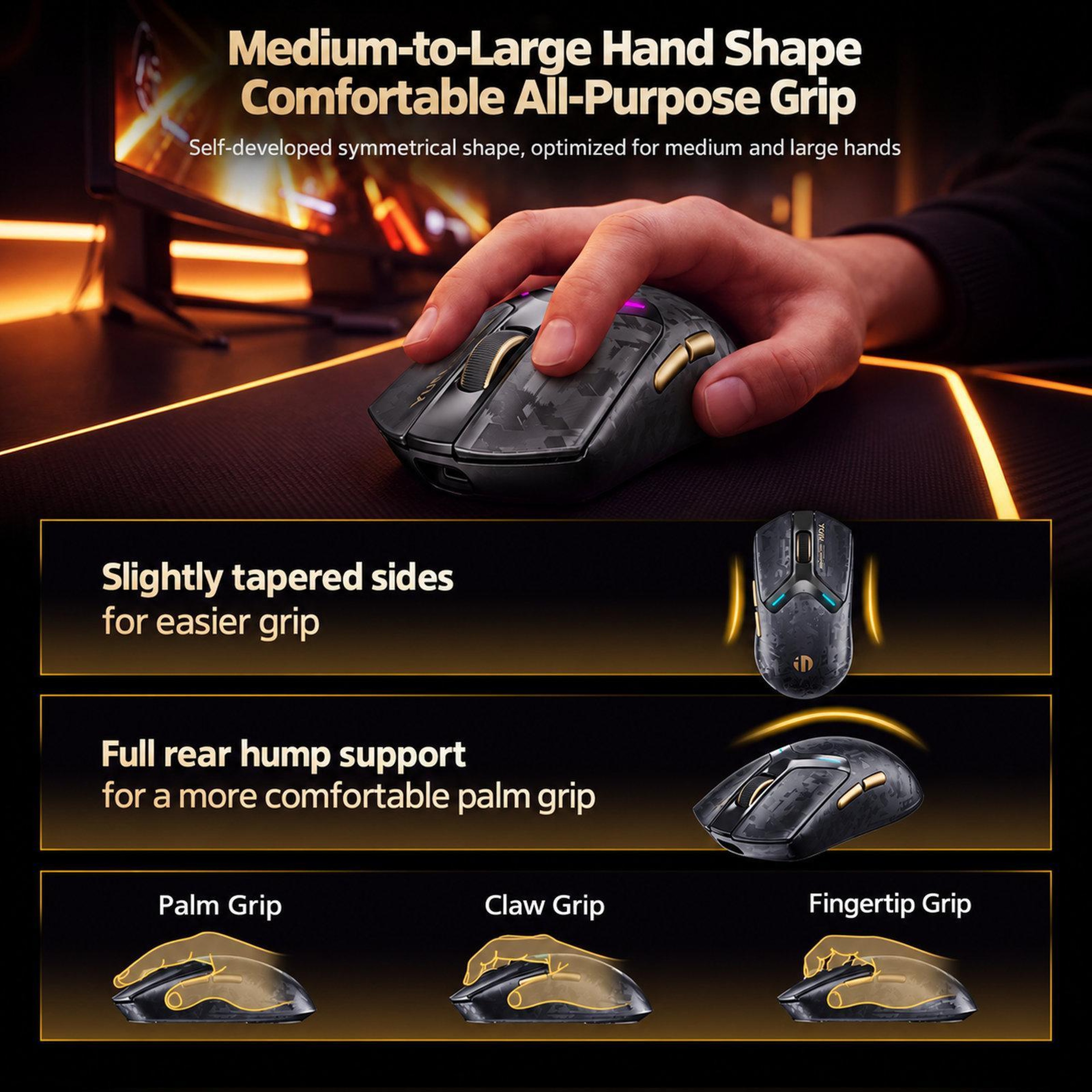 Lightweight Wireless Gaming Mouse With TriMode Connectivity And 25000 DPI 7